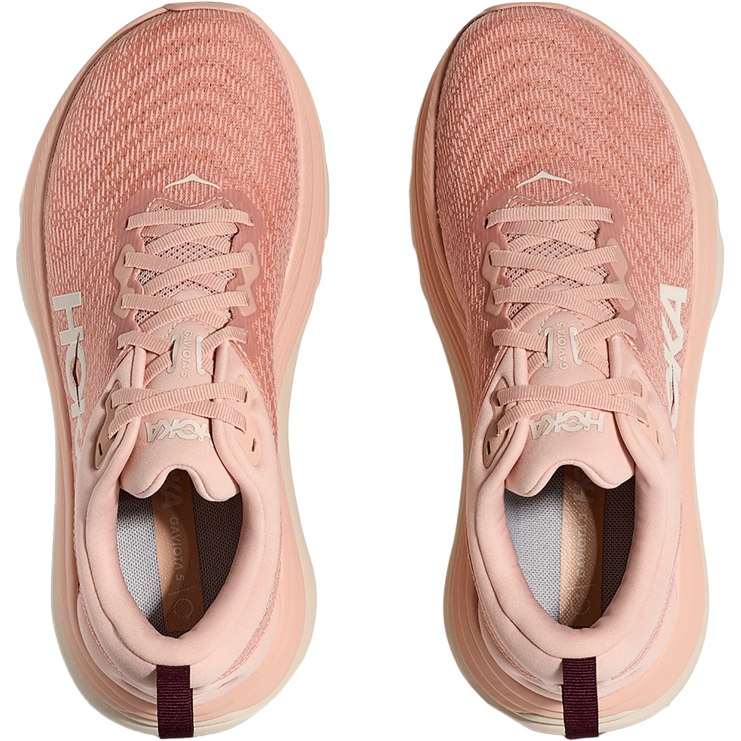 Hoka Gaviota 5 (Stability Support) Women's Athletic Shoes Rose Latte/Rose Cream - Image 2