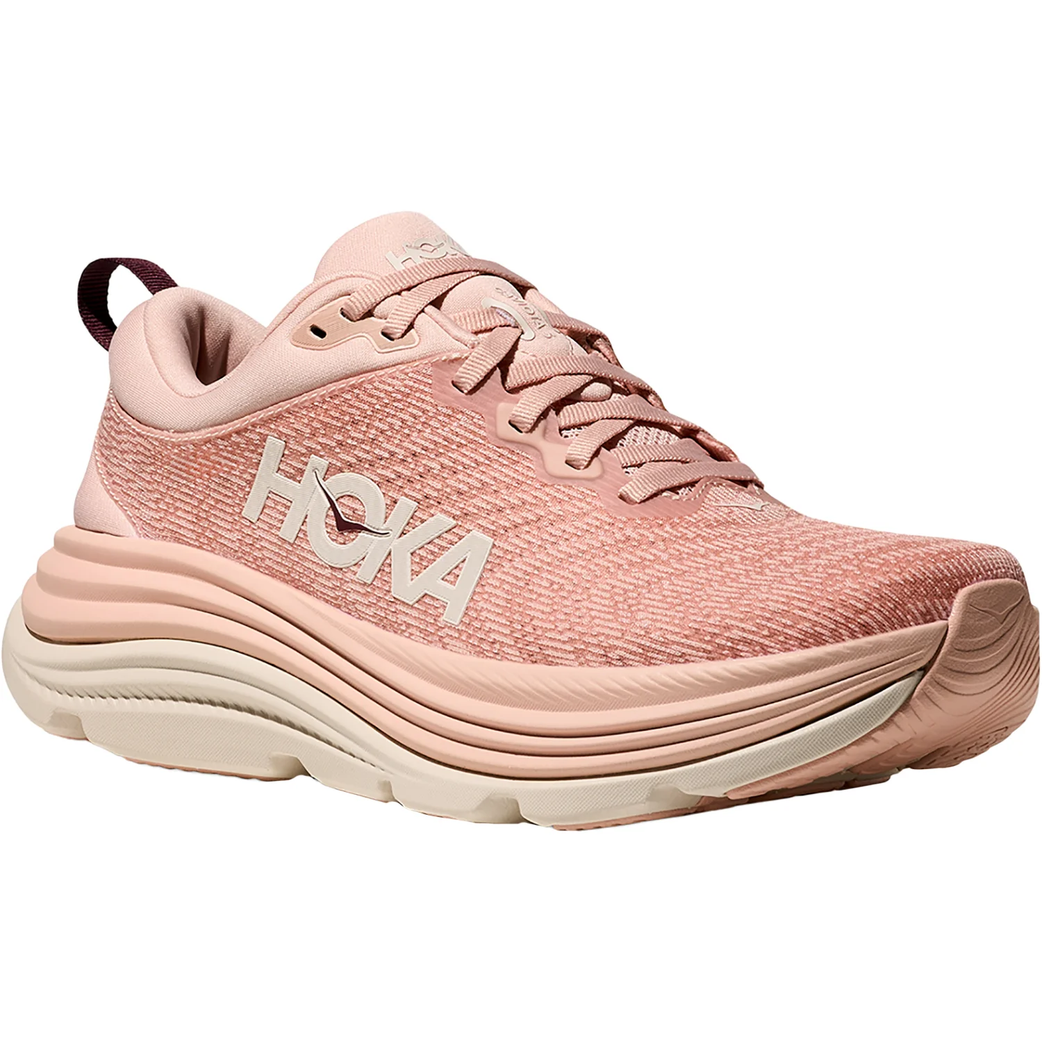Hoka Gaviota 5 (Stability Support) Women's Athletic Shoes Rose Latte/Rose Cream - Image 5
