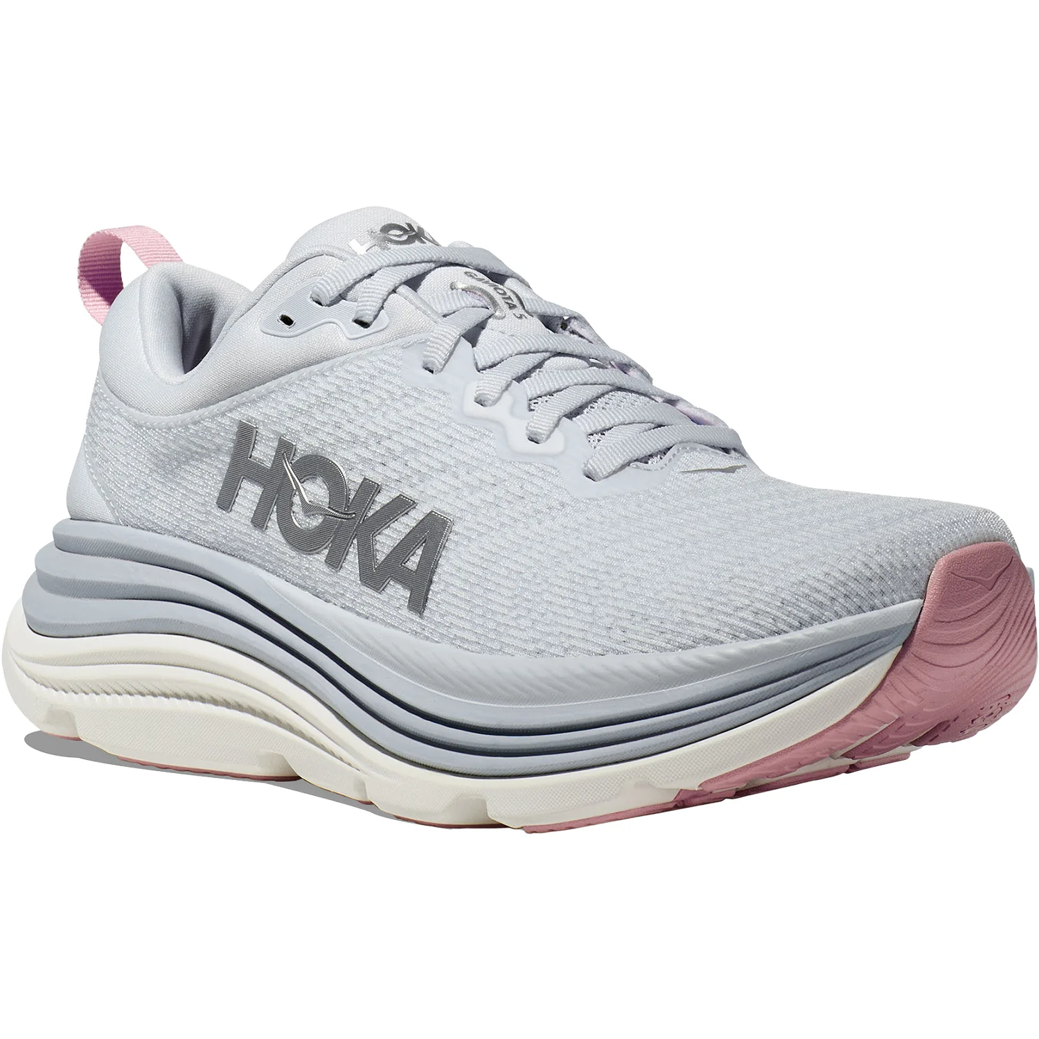 Hoka Gaviota 5 (Stability Support) Women's Running Shoes Sea Ice/Pink Twilight Mesh - Image 5