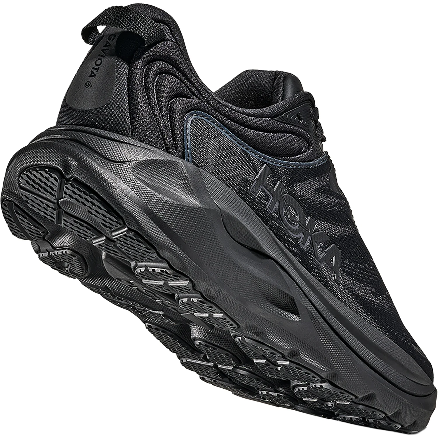 Hoka Gaviota 6 (Stability Support) Women's Athletic Shoes Black/Black - Image 7