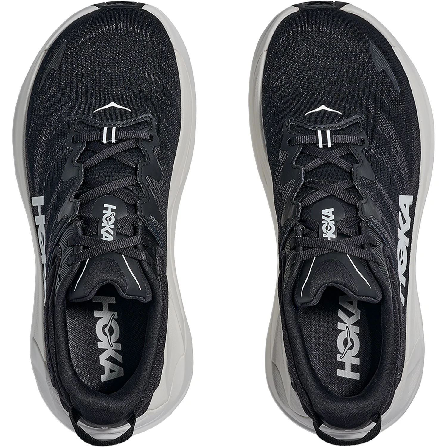 Hoka Gaviota 6 (Stability Support) Women's Athletic Shoes Black/White - Image 2