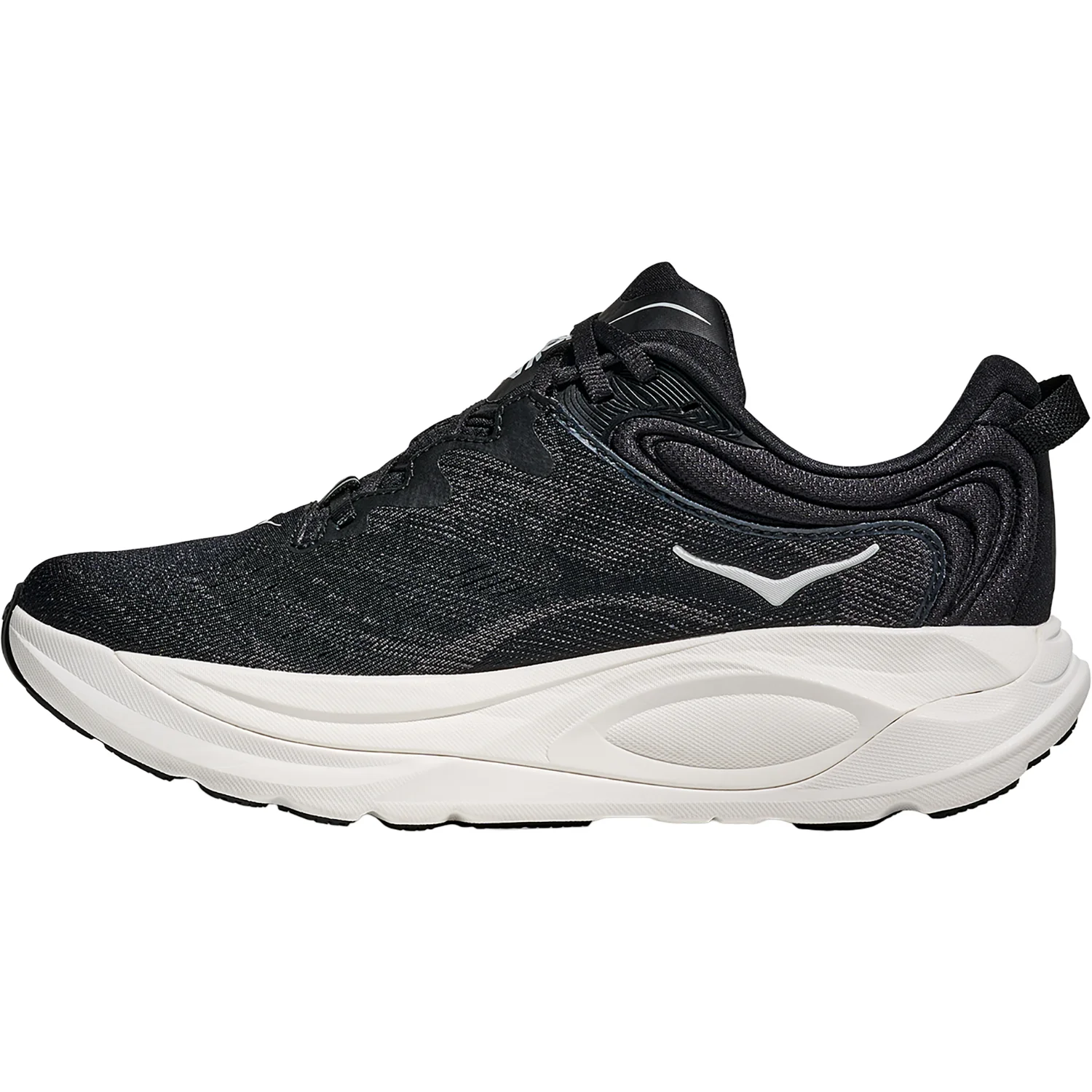 Hoka Gaviota 6 (Stability Support) Women's Athletic Shoes Black/White - Image 3