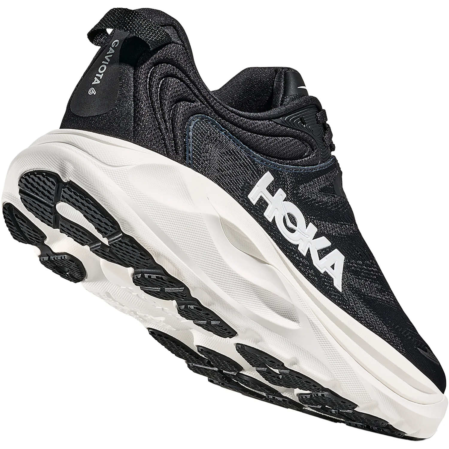 Hoka Gaviota 6 (Stability Support) Women's Athletic Shoes Black/White - Image 7
