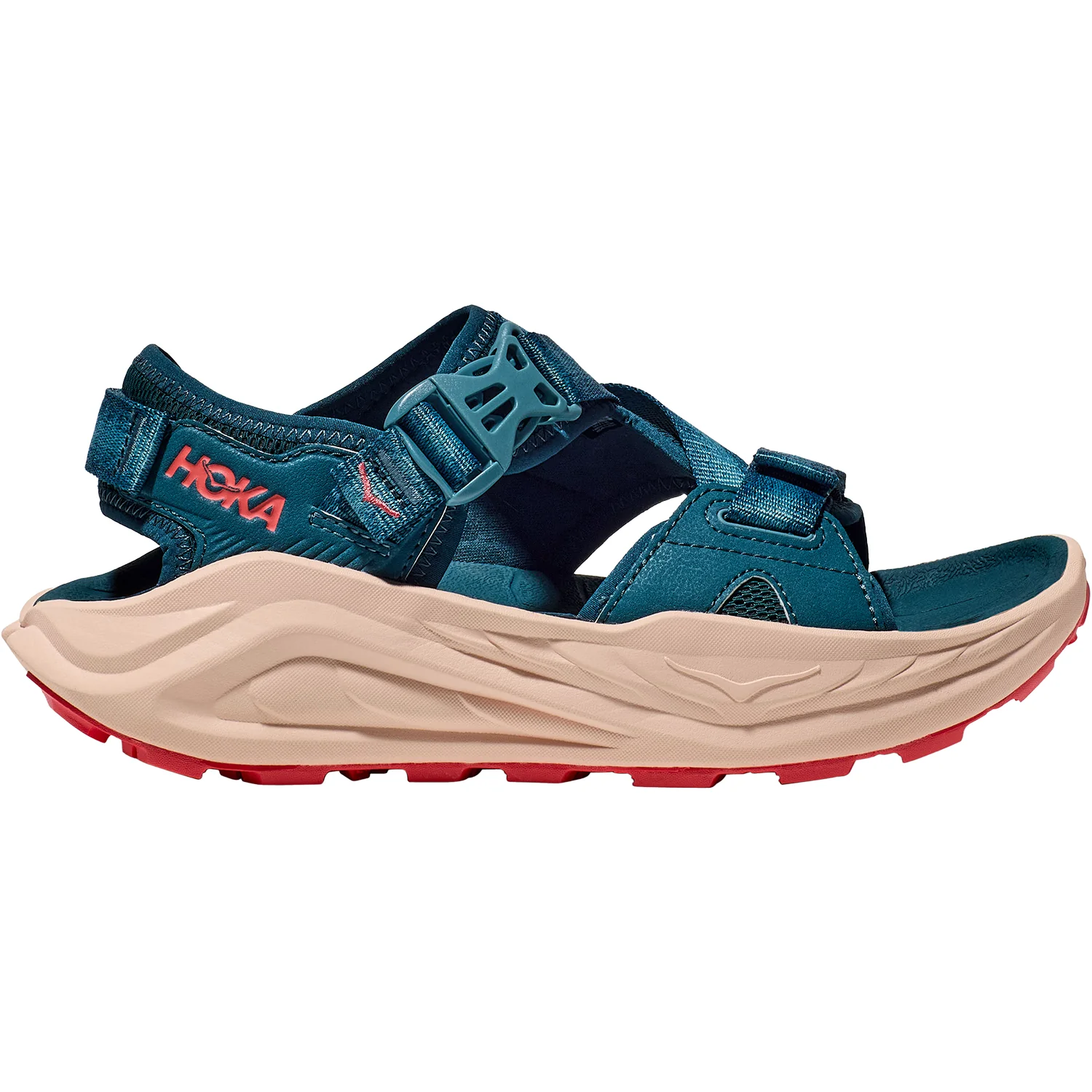 Hoka Infini Hike TC Women's Athletic Shoes Trail Hiking Shoes Blue Twilight/Grapefruit Synthetic