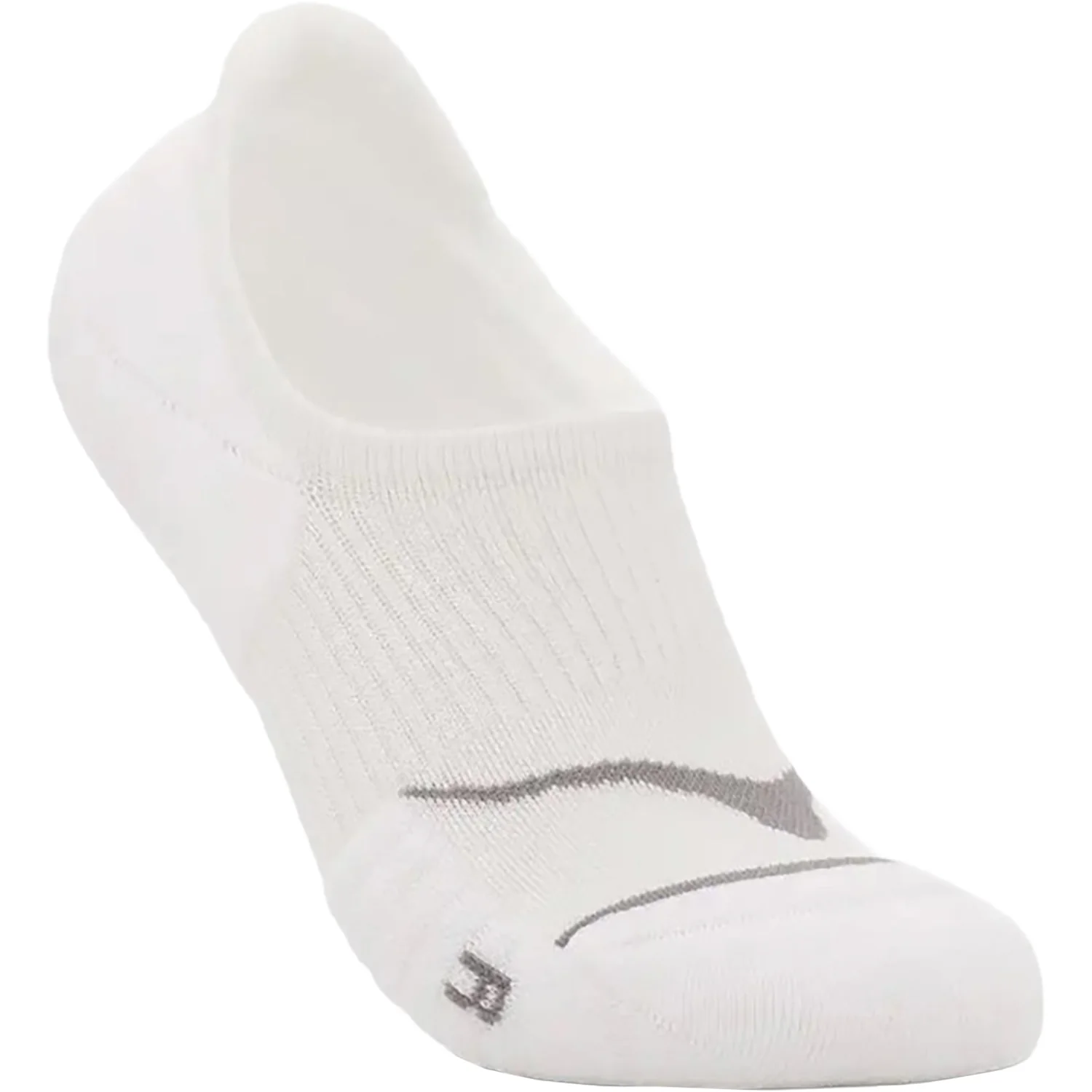 Hoka Invisible 3-Pack Women's Socks White/Stellar Grey/Black - Image 2