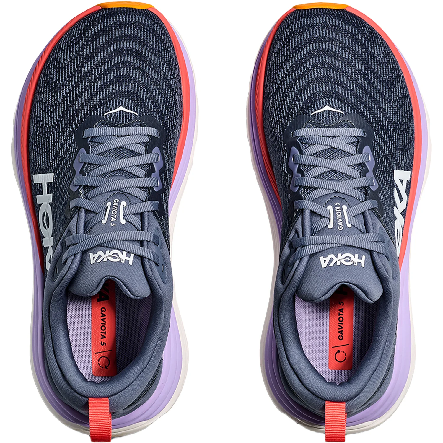 HOKA Gaviota 5 (Stability Support) Women's Athletic Shoes Anchor/Grapefruit - Image 2