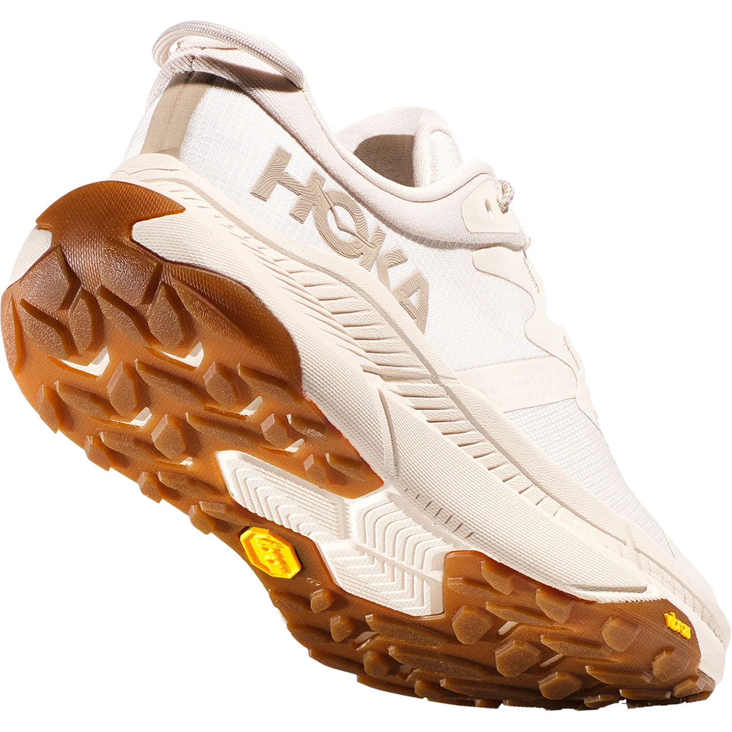 Hoka Transport Women's Shoes Eggnog/Eggnog Mesh - Image 4