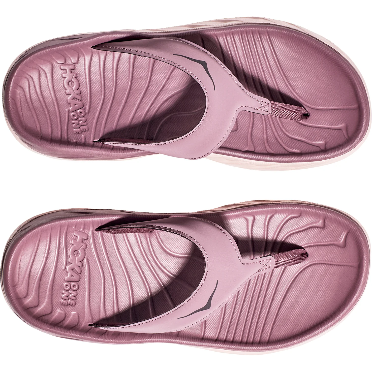 Hoka Ora Recovery Flip Women's Sandals Wistful Mauve/Peach Fabric - Image 2