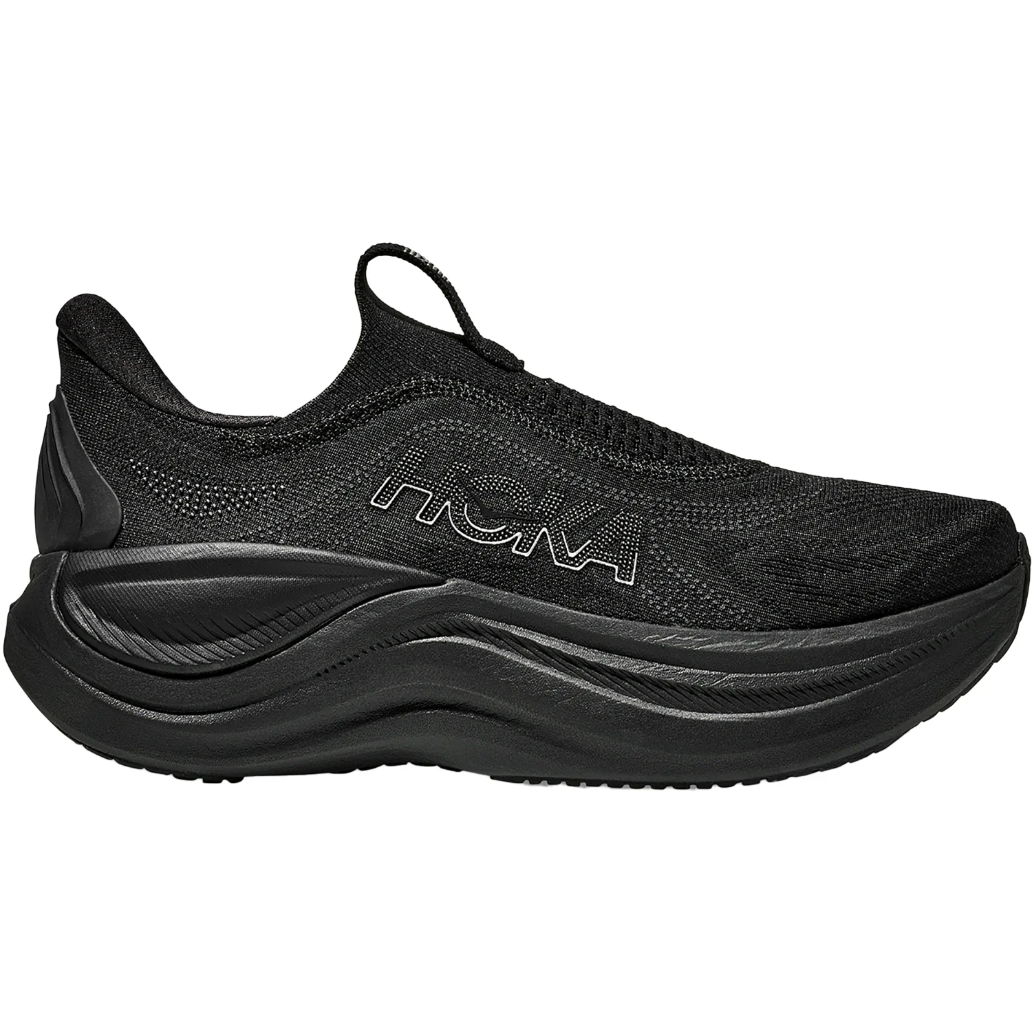 Hoka Skyward Laceless Women's Athletic Shoes Recovery Slip Ons Black/Black