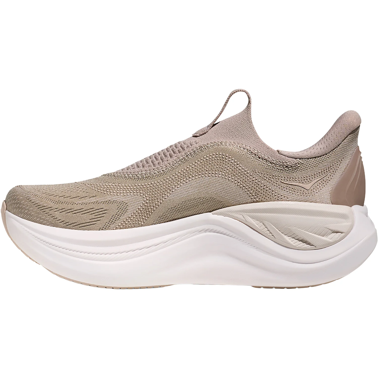 Hoka Skyward Laceless (Neutral Support) Women's Athletic Shoes Putty/White - Image 3