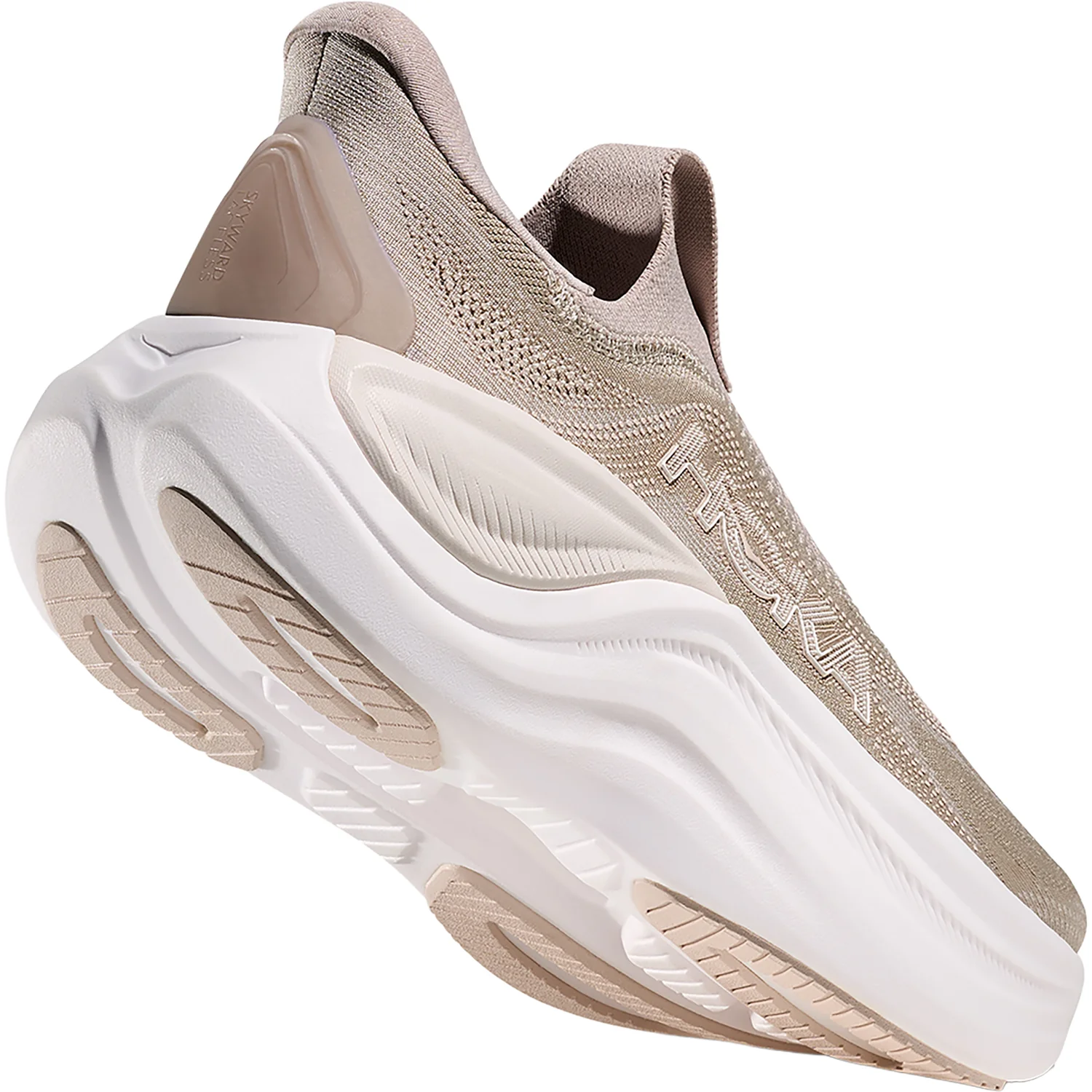 Hoka Skyward Laceless (Neutral Support) Women's Athletic Shoes Putty/White - Image 7