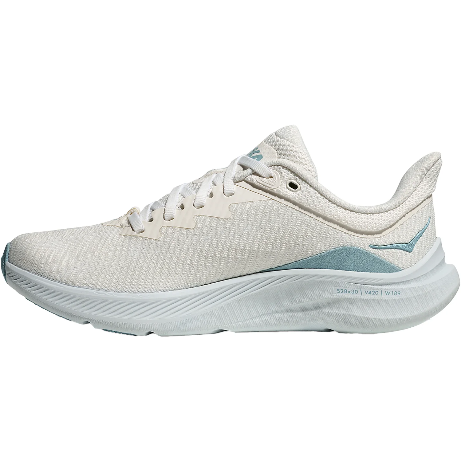 Hoka Solimar Women's Athletic Shoes White/Tundra Blue - Image 3