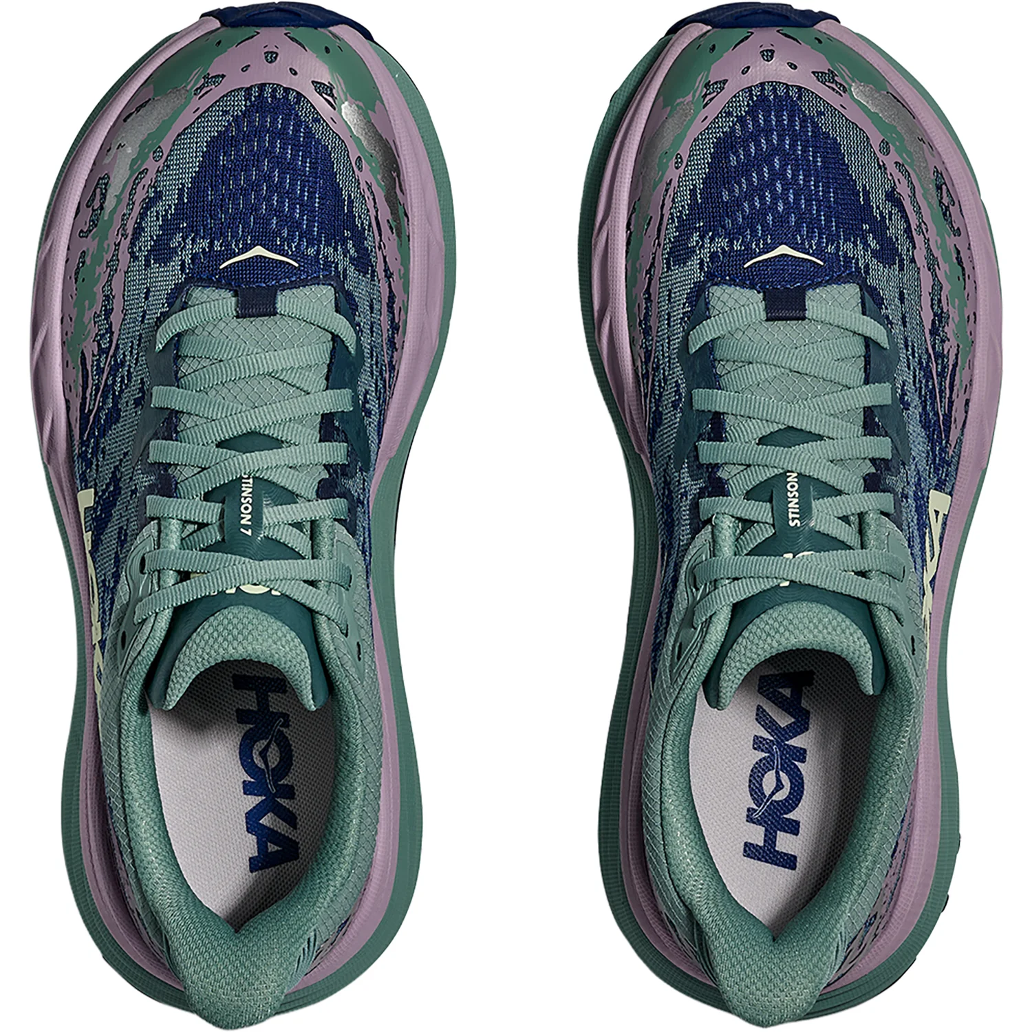 Hoka Stinson 7 (Stability Support/Trail) Women's Athletic Shoes Trail Hiking Shoes Rosemary/Fragrant Lilac - Image 2