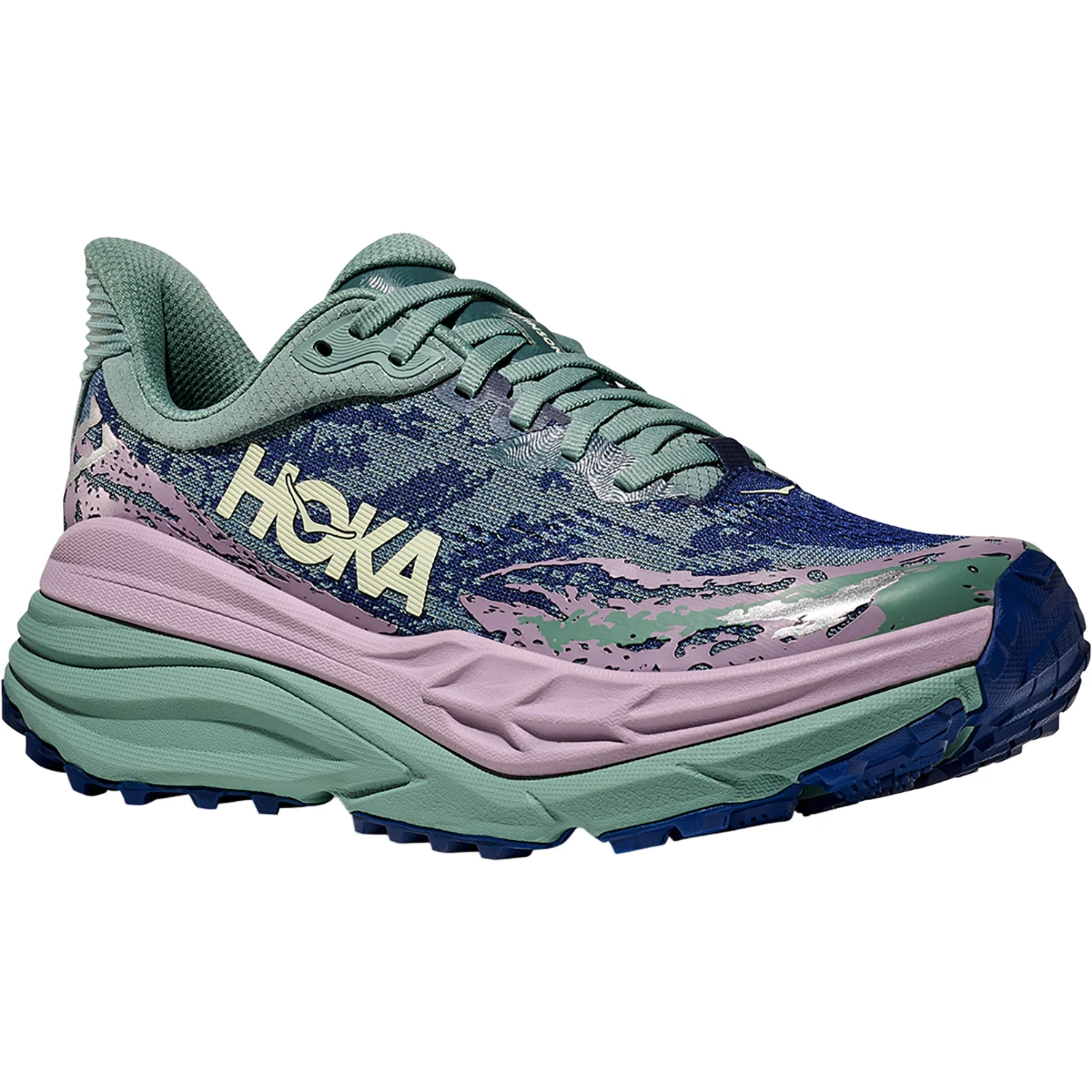 Hoka Stinson 7 (Stability Support/Trail) Women's Athletic Shoes Trail Hiking Shoes Rosemary/Fragrant Lilac - Image 5