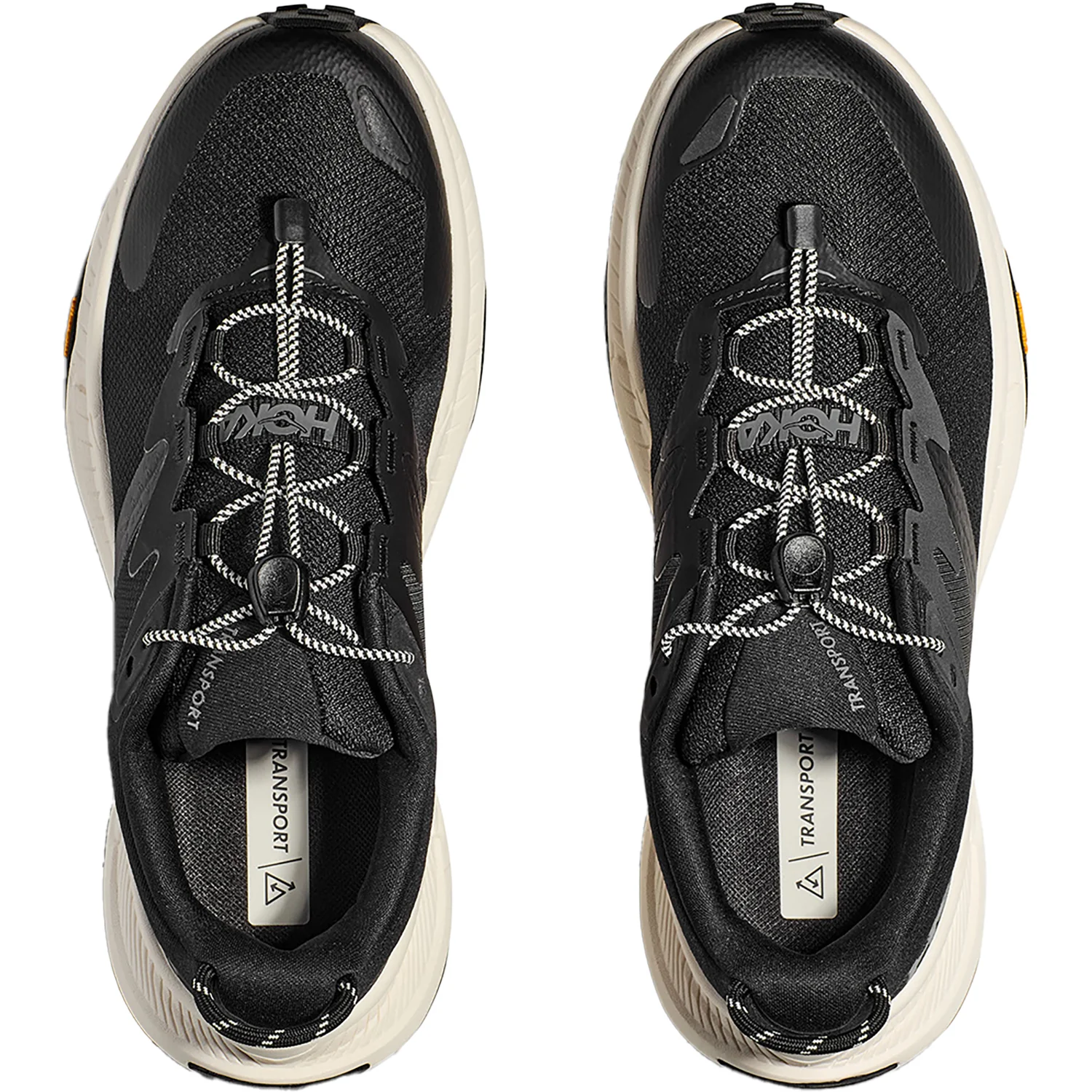 Hoka Transport Women's Shoes Black/Alabaster Mesh - Image 2