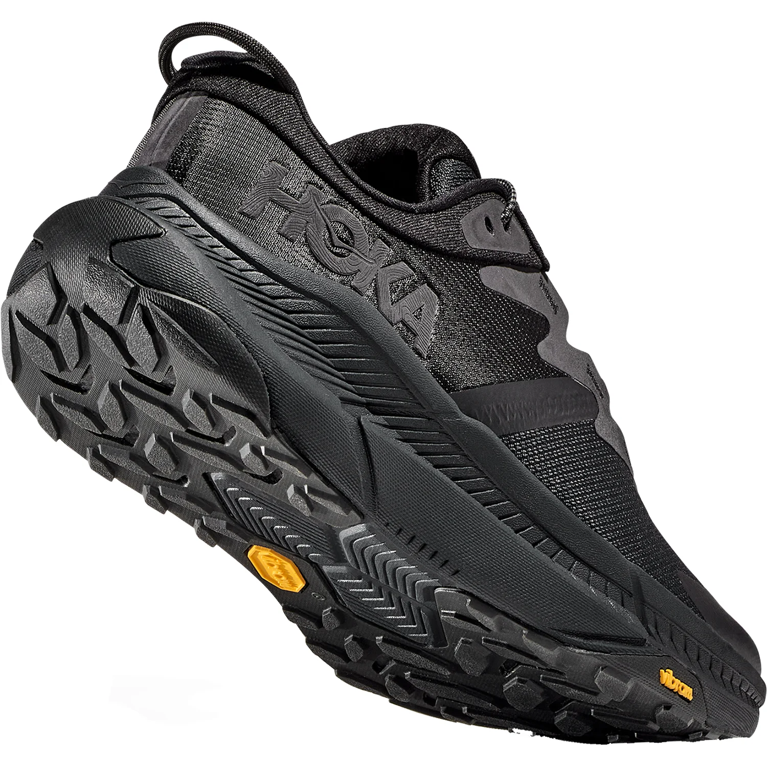 Hoka Transport Women's Shoes Black/Black Mesh - Image 4