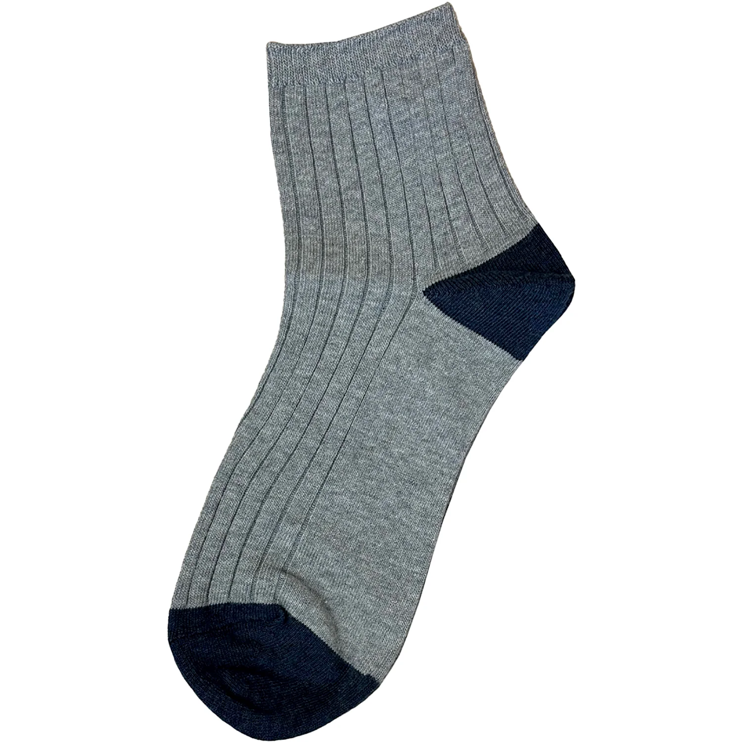 Hot Sox Rib Colorblock Ankle 3pk Women's Socks Denim/Grey/Multi - Image 5