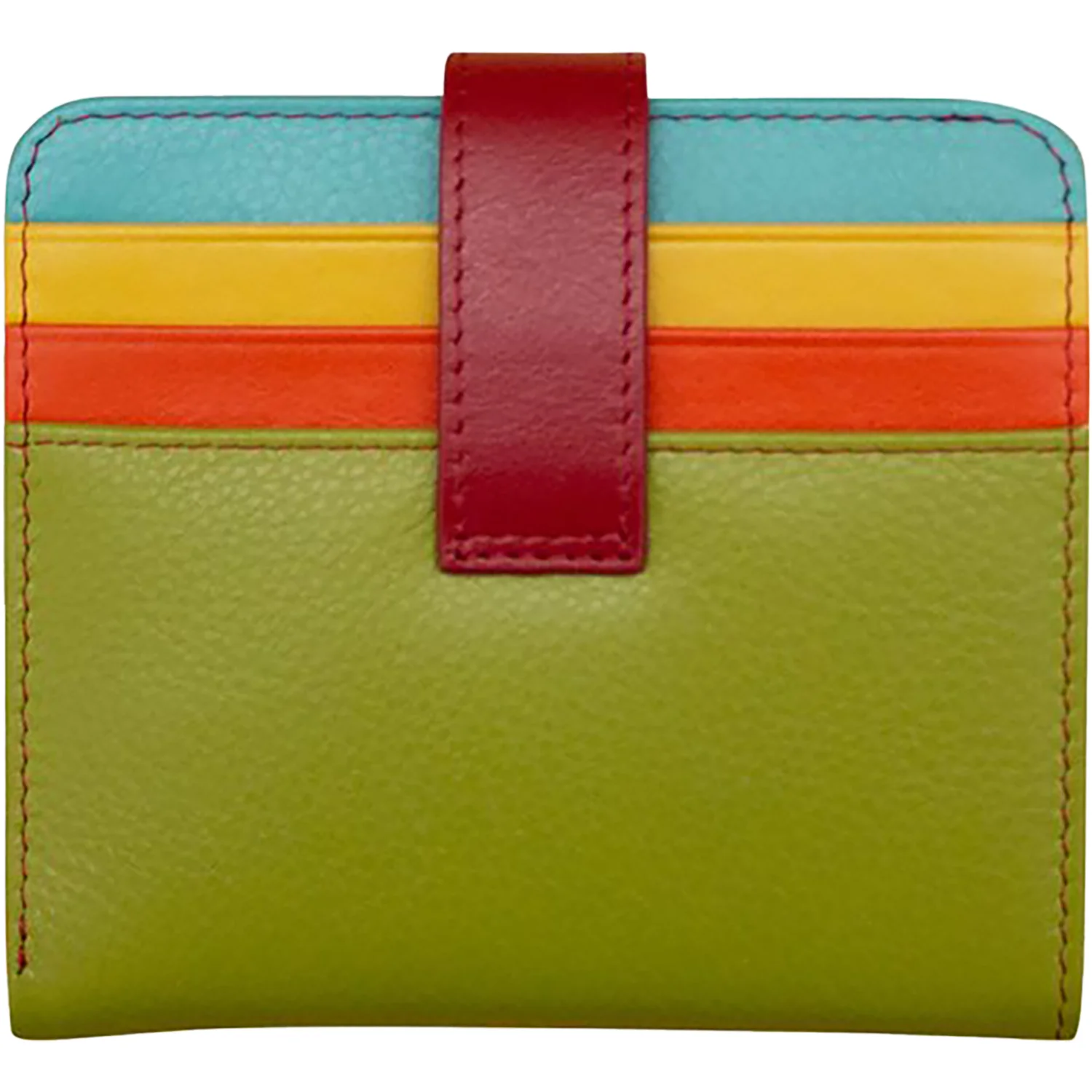 ili New York Bi-Fold Credit Card Wallet Citrus Multi Leather - Image 3