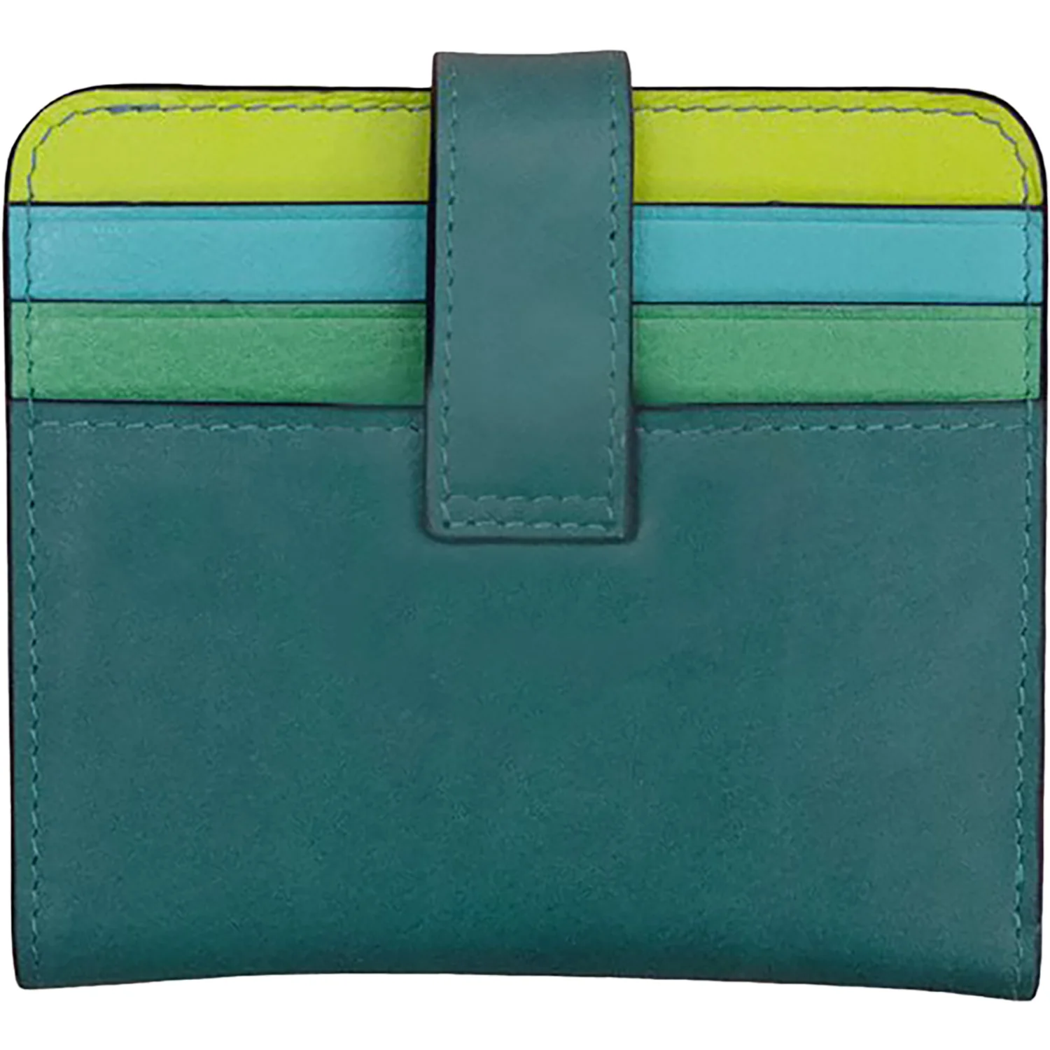 ili New York Bi-Fold Credit Card Wallet Serenity Multi Leather - Image 3
