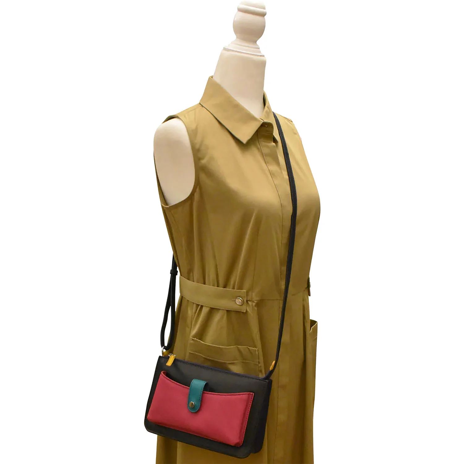 ili New York Front Pocket Phone Bag Purse Black Brights - Image 5