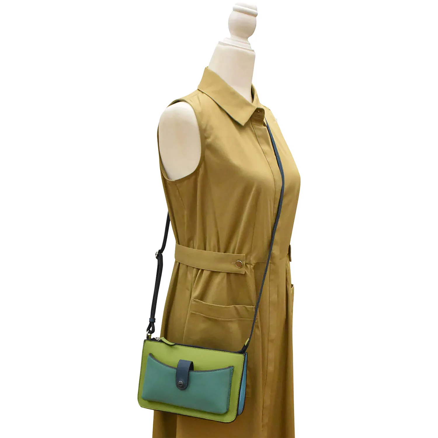 ili New York Front Pocket Phone Bag Purse Serenity Multi - Image 5