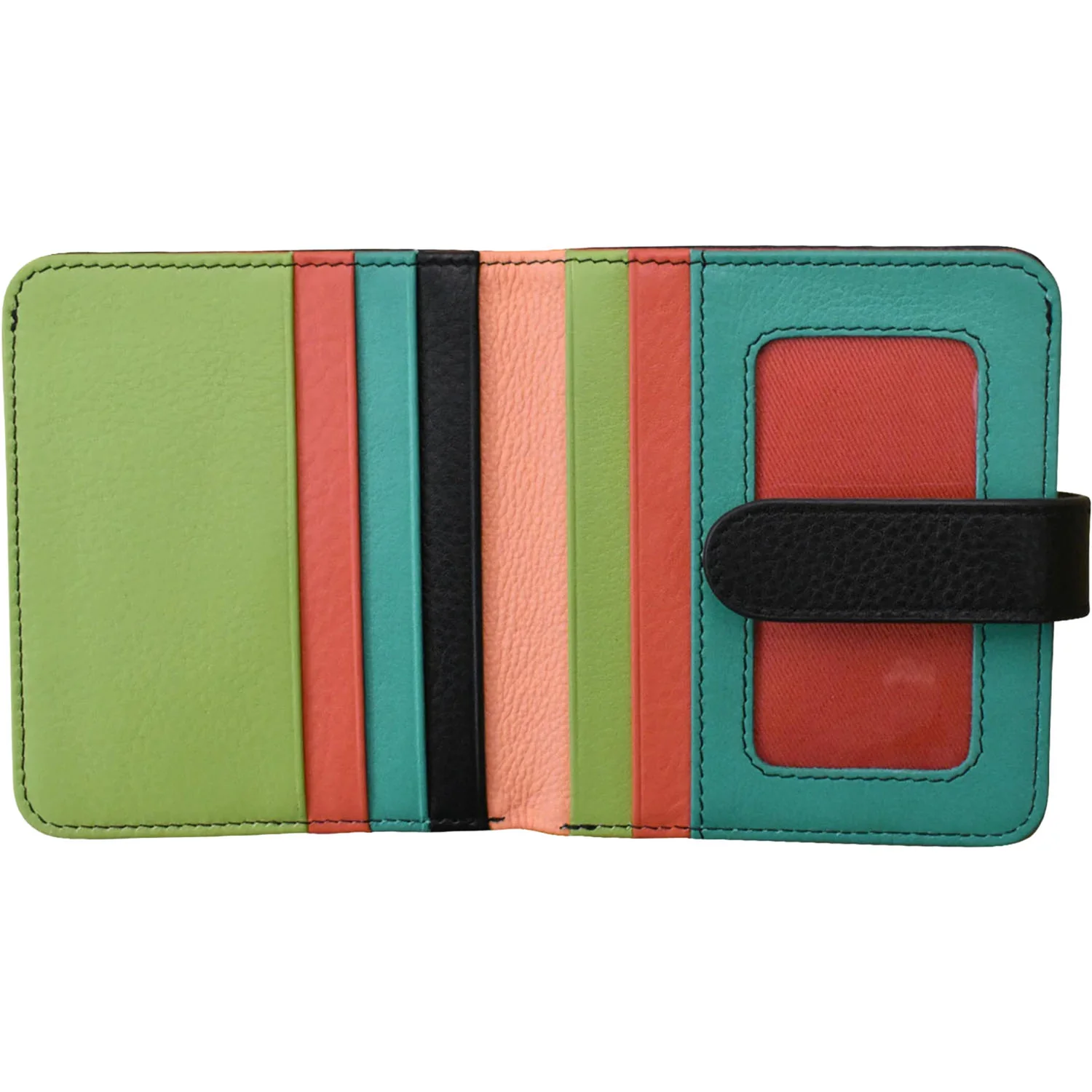 ili New York Small Bi-Fold Wallet  Wallet Peach Multi - Image 2