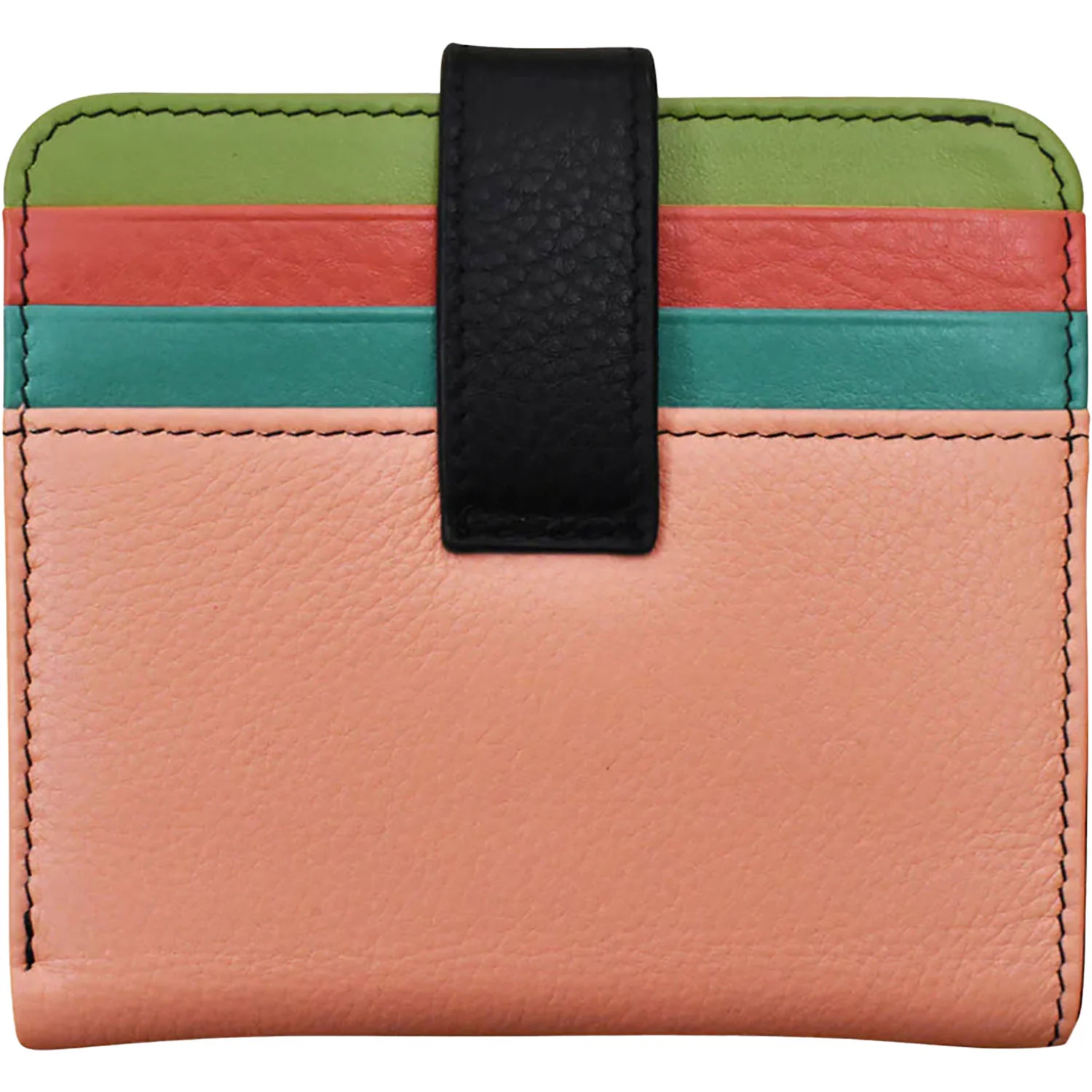 ili New York Small Bi-Fold Wallet  Wallet Peach Multi - Image 3
