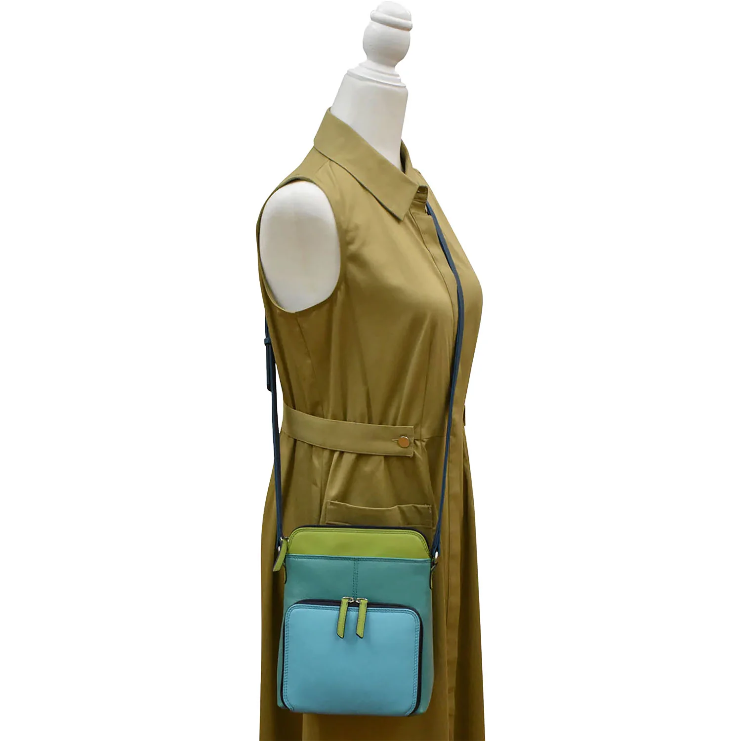 ili New York Small Crossbody Organizer Handbag Serenity Multi - Image 5