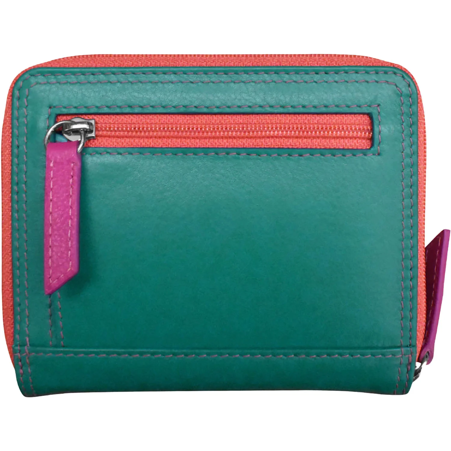 ili New York Small Multi Color Zip Wallet  Wallet Paradise Multi - Image 3