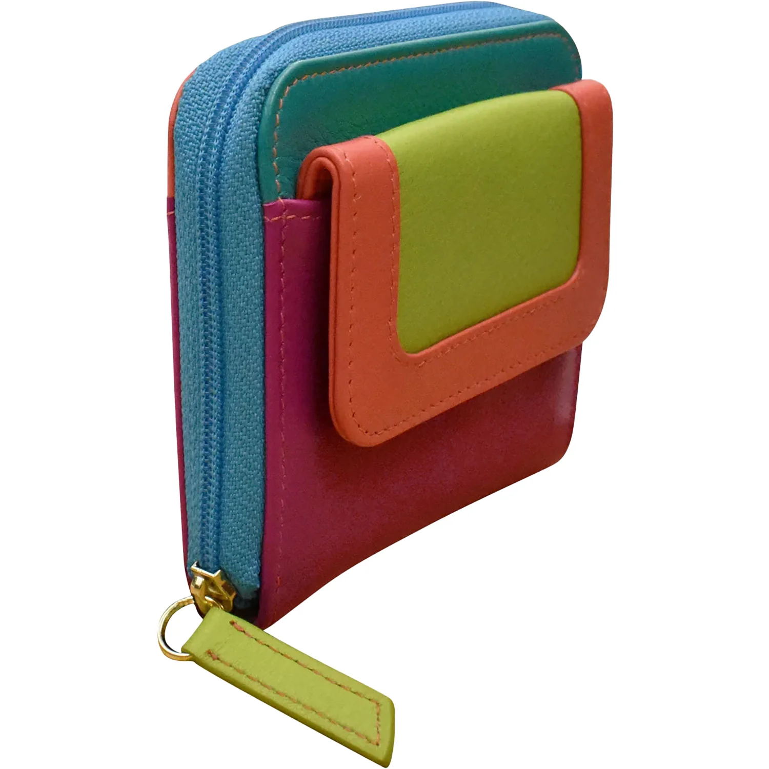 ili New York Small Pocket Wallet Wallet Paradise Multi Leather - Image 3
