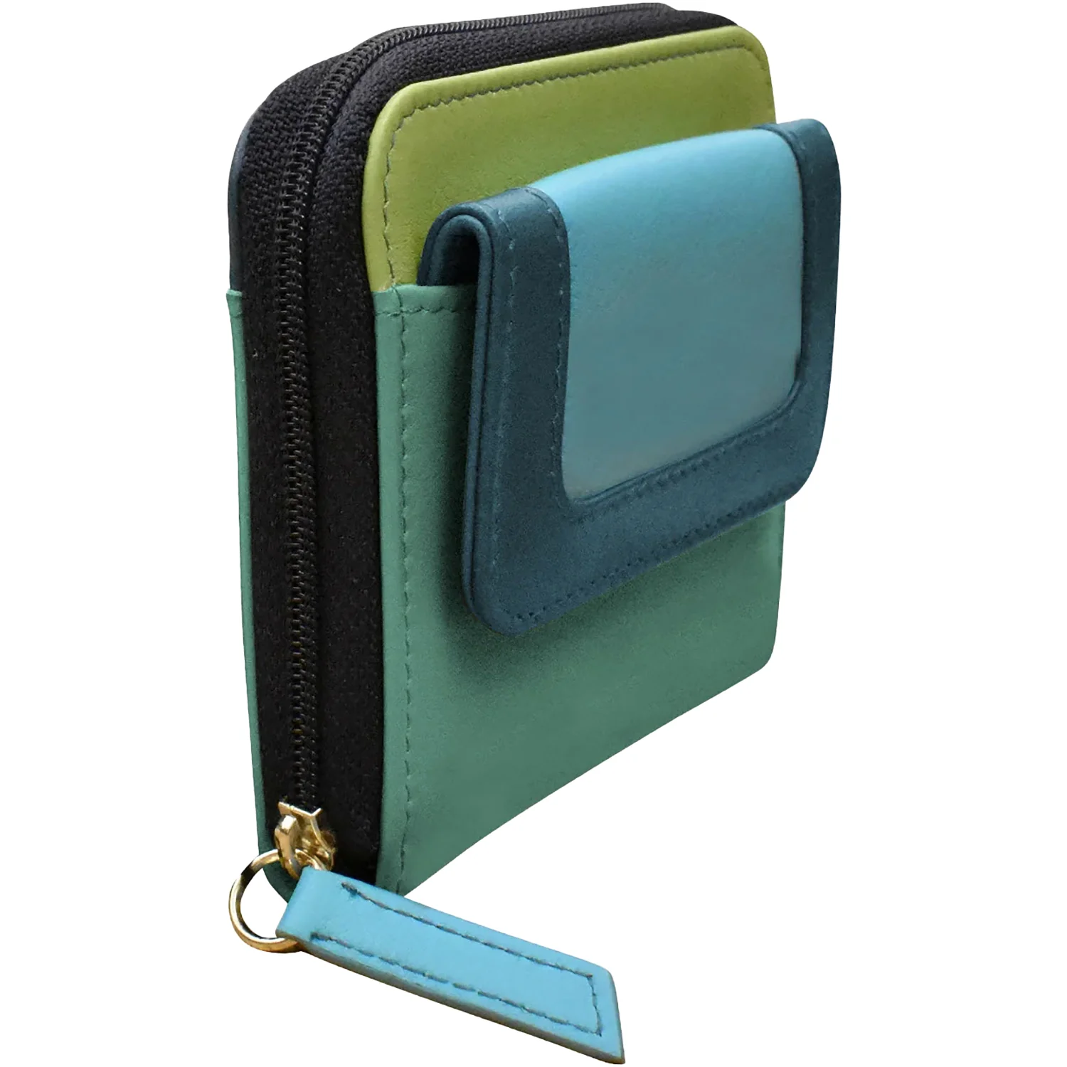 ili New York Small Pocket Wallet Wallet Serenity Multi Leather - Image 3