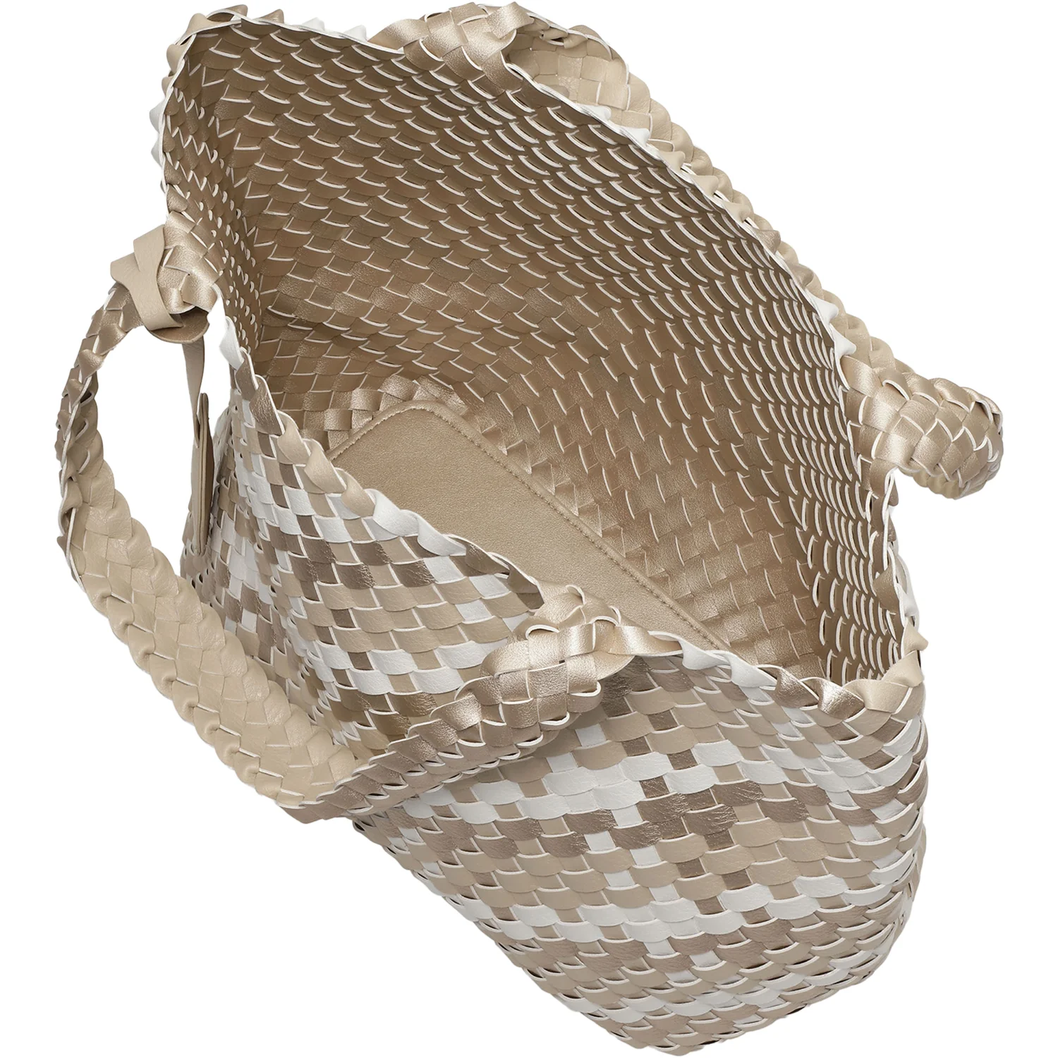 Ilse Jacobsen Bag 08 Graphics Reversible Shopper Women's Purse Ivory/White Synthetic - Image 2