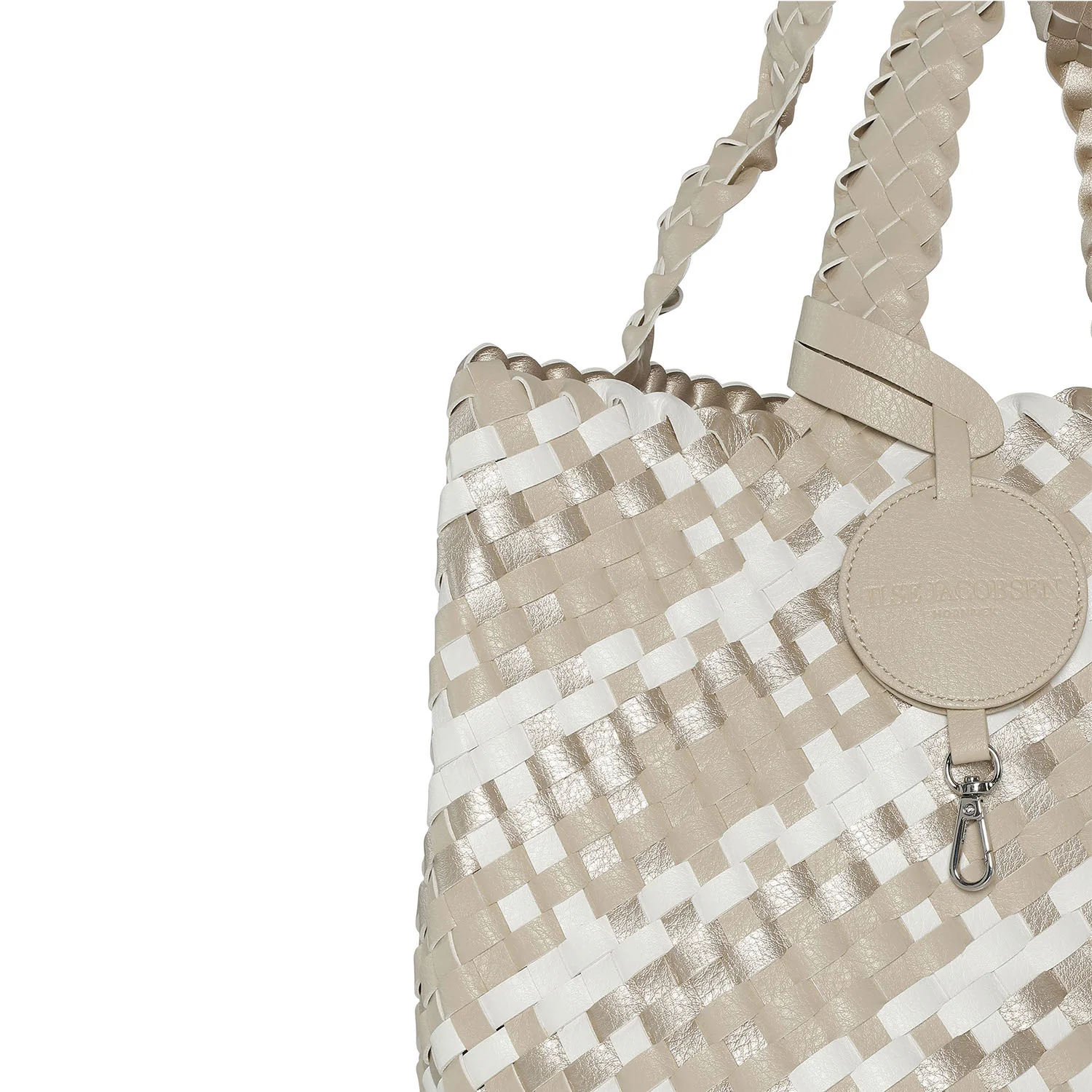Ilse Jacobsen Bag 08 Graphics Reversible Shopper Women's Purse Ivory/White Synthetic - Image 3