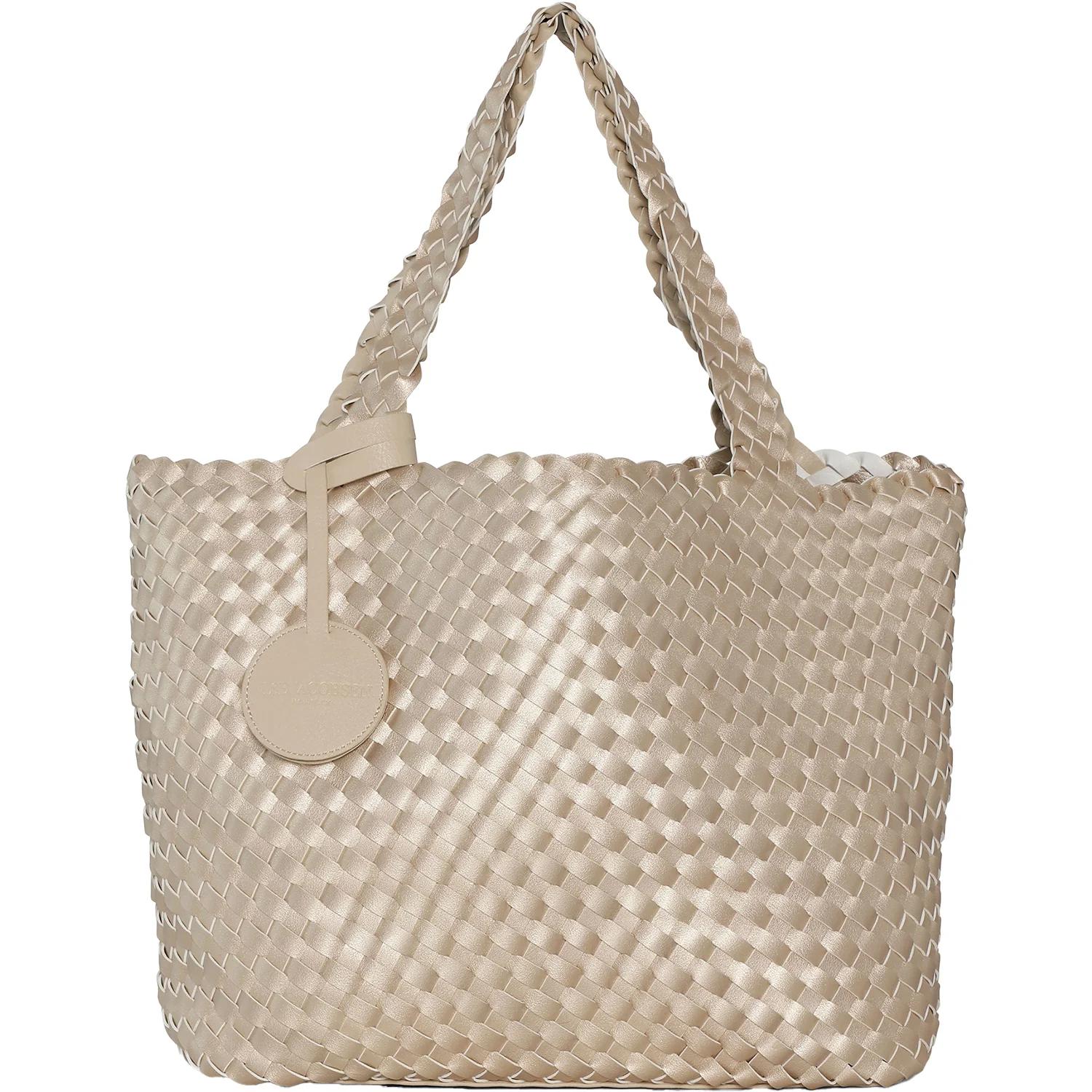 Ilse Jacobsen Bag 08 Graphics Reversible Shopper Women's Purse Ivory/White Synthetic - Image 5