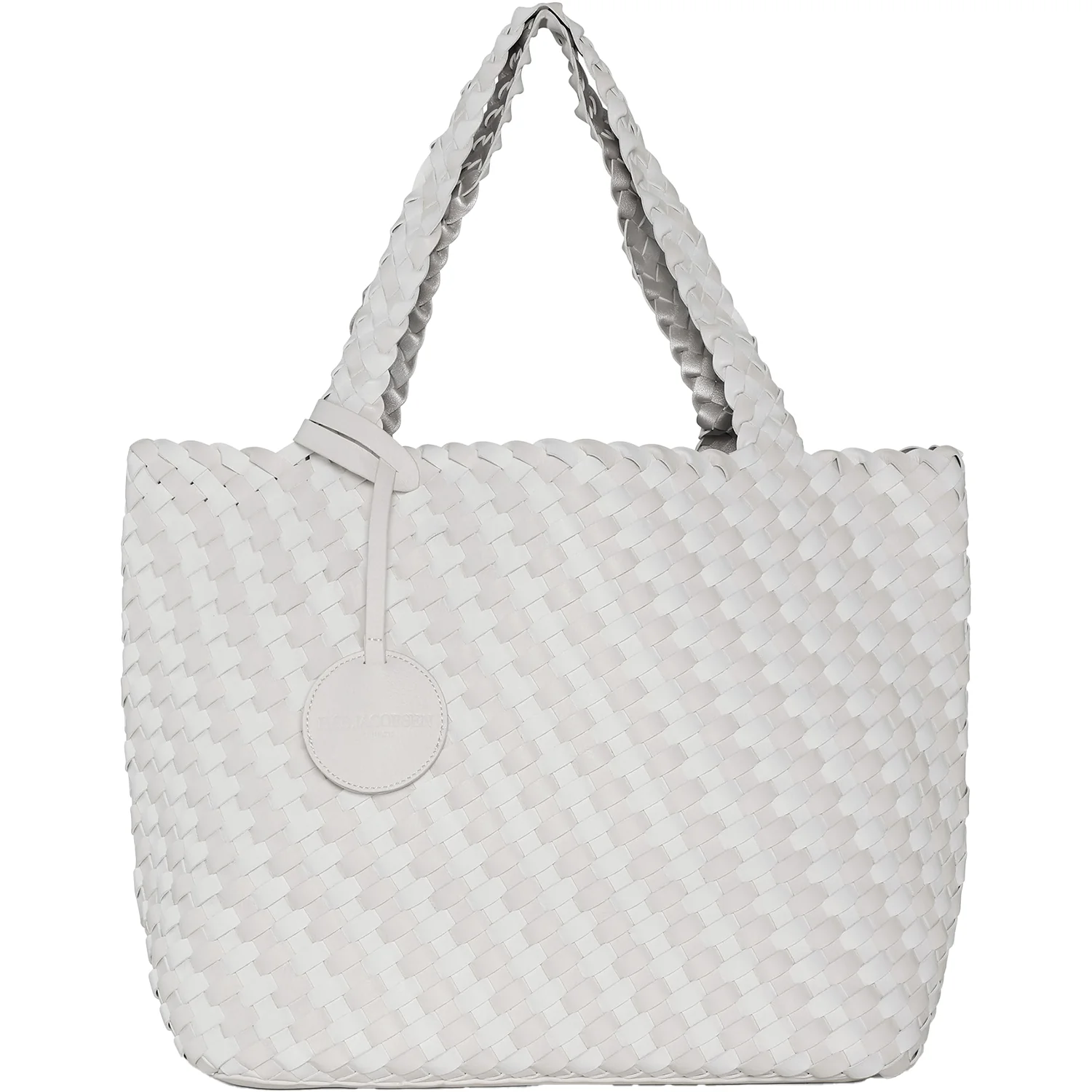 Ilse Jacobsen Bag 08 Graphics Reversible Shopper Women's Purse Milk Cream Metallic/White Synthetic