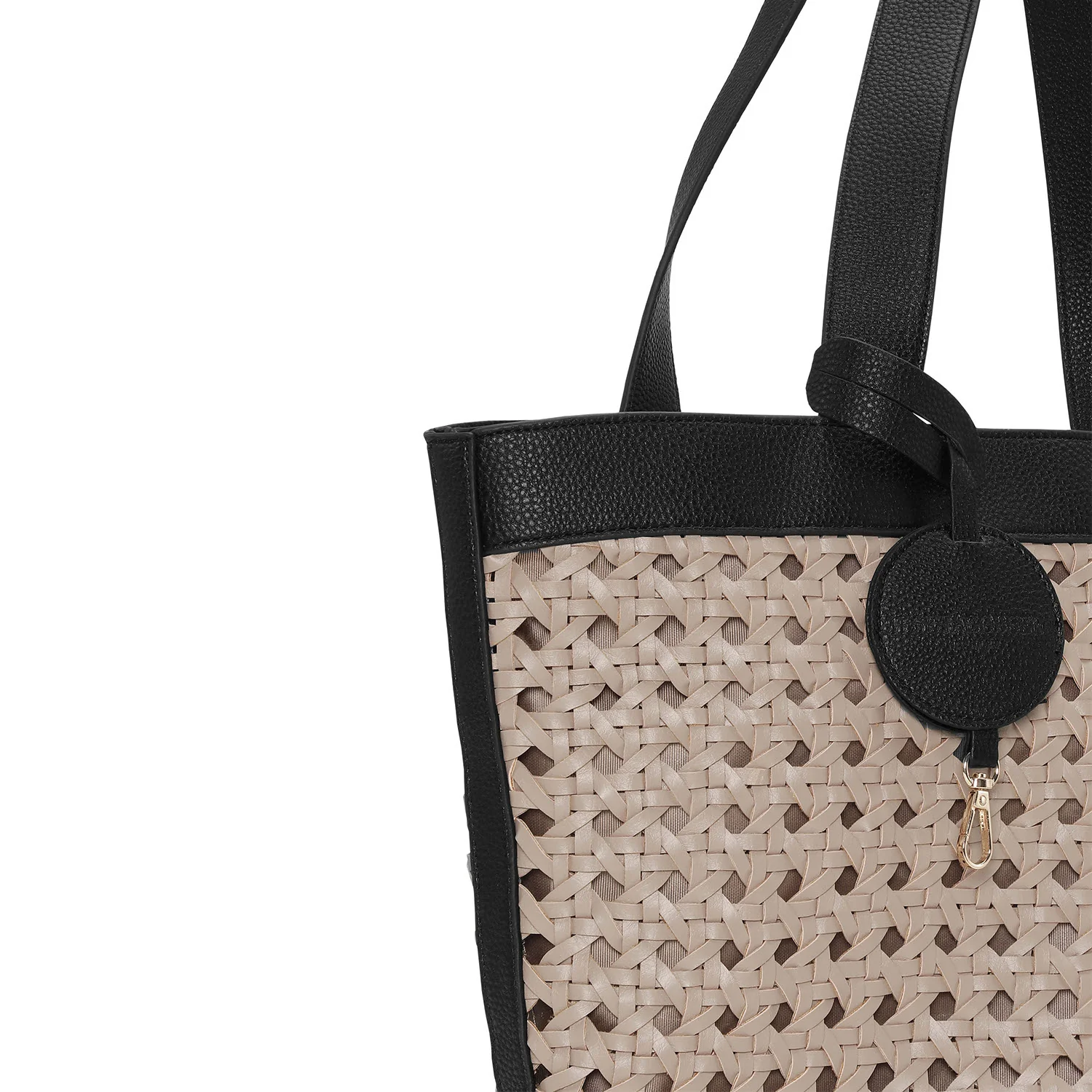 Ilse Jacobsen Braid 02 Women's Handbag Sandpile/Black Synthetic - Image 3