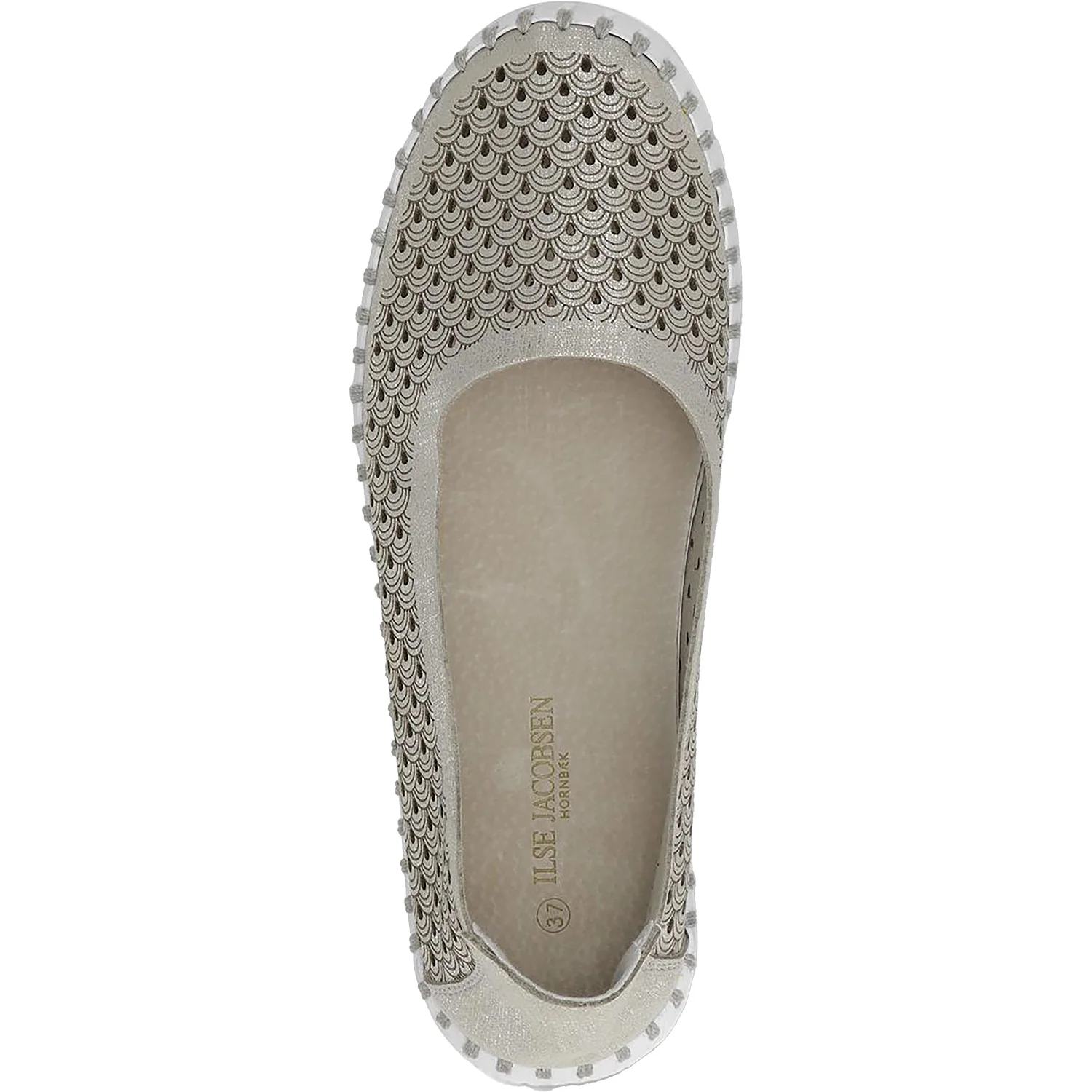 Ilse Jacobsen Tulip U0026 Ballet Women's Shoes Silver - Image 2