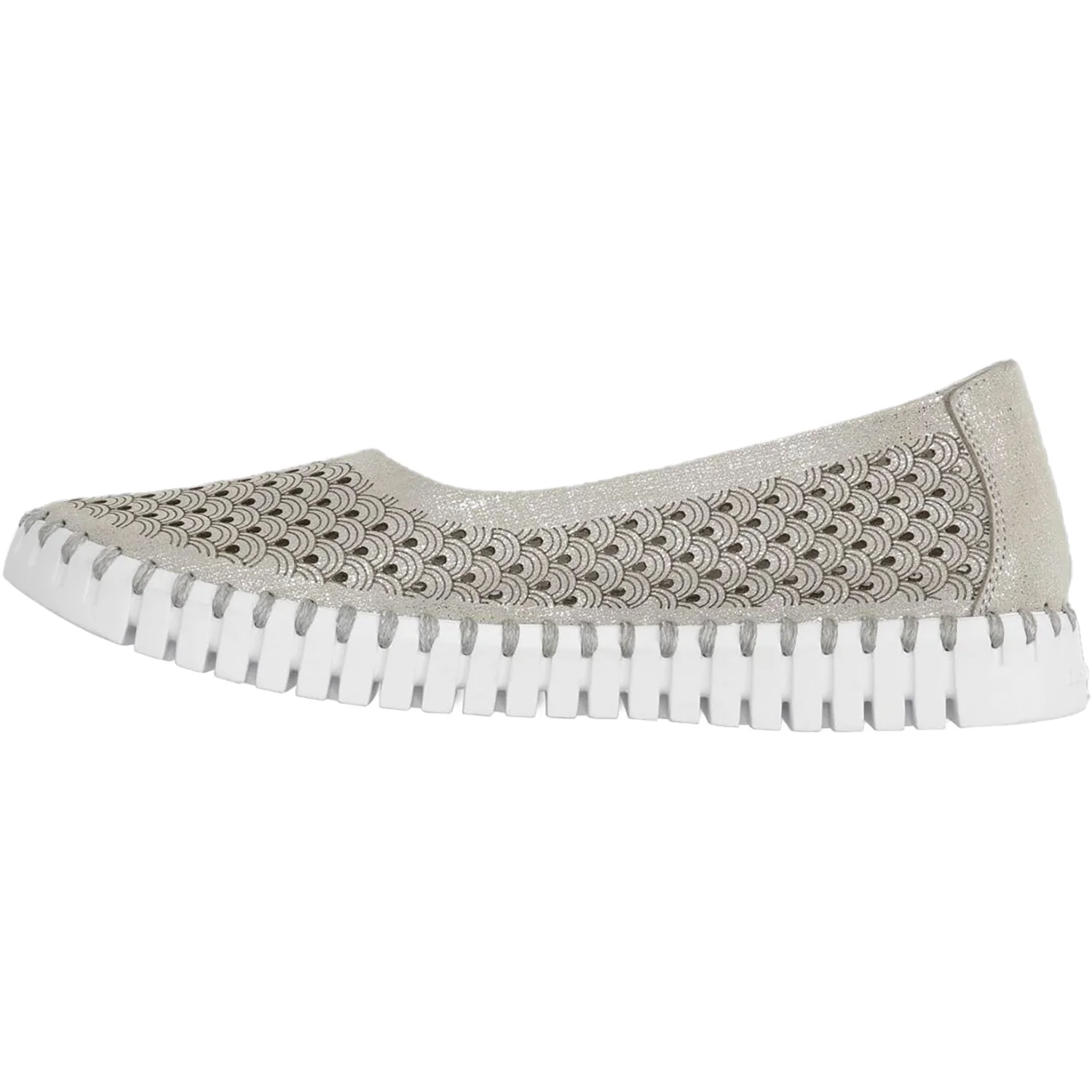 Ilse Jacobsen Tulip U0026 Ballet Women's Shoes Silver - Image 3