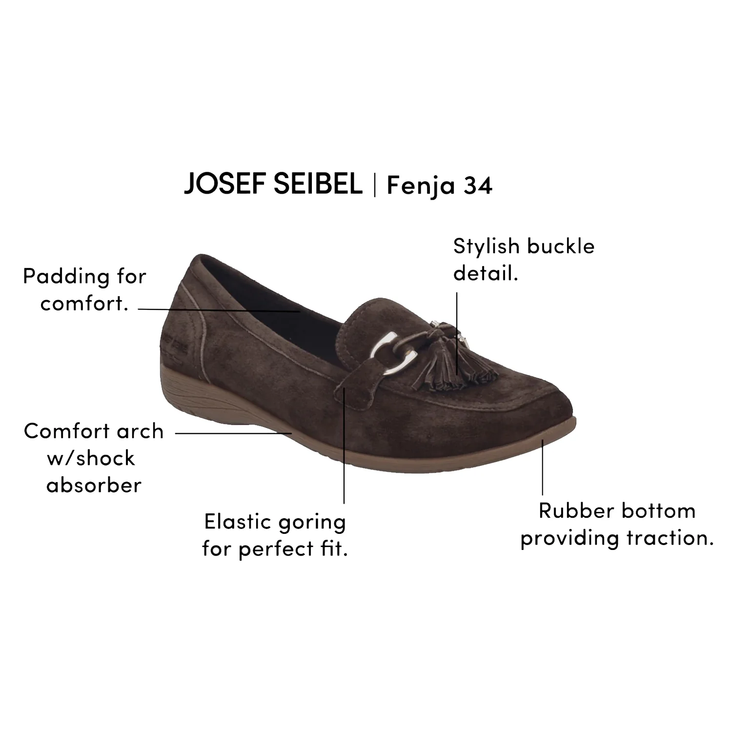 Josef Seibel Fenja 34 Women's Dress Flats Bordo Suede - Image 8