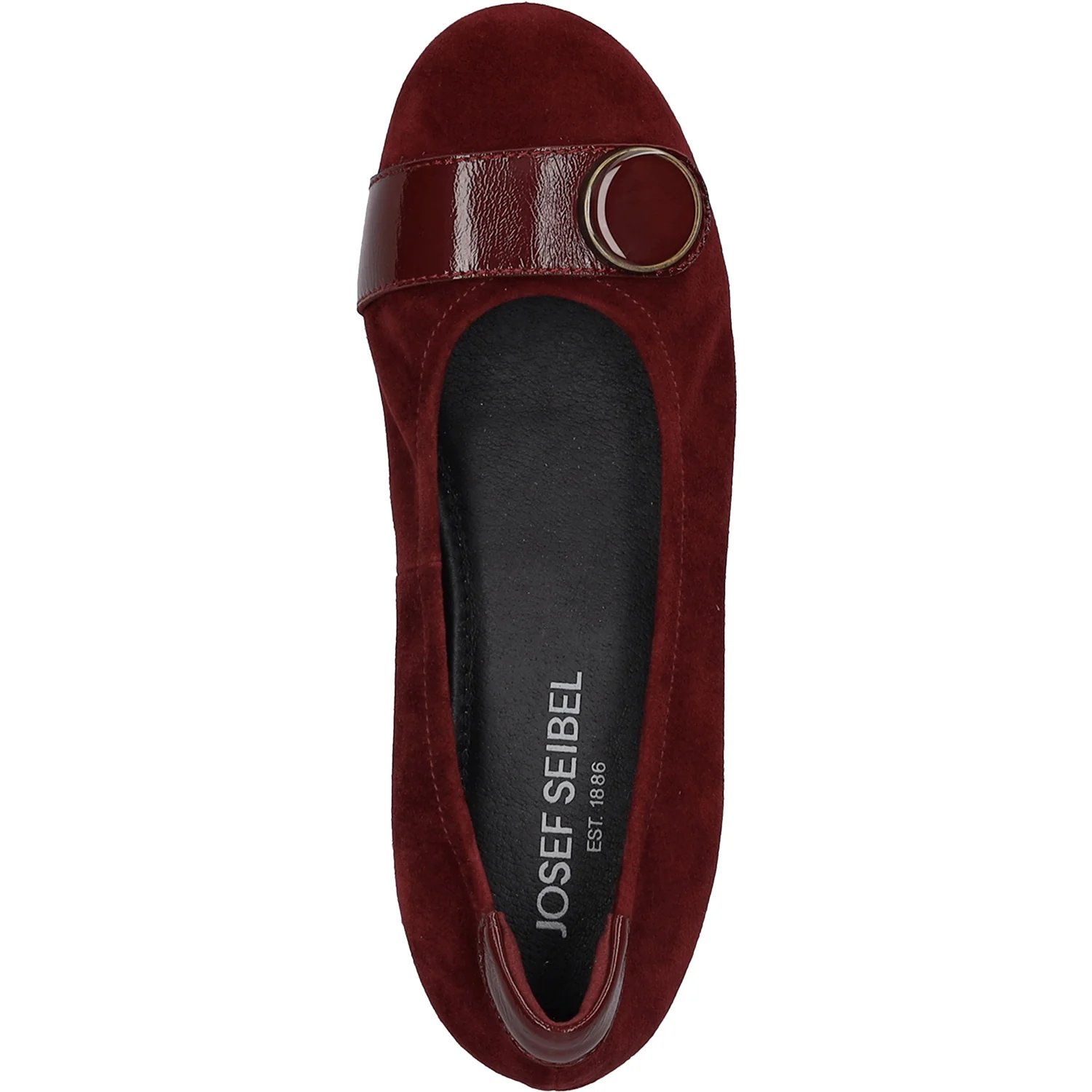 Josef Seibel Florina 06 Women's Dress Flats Bordo Suede - Image 2