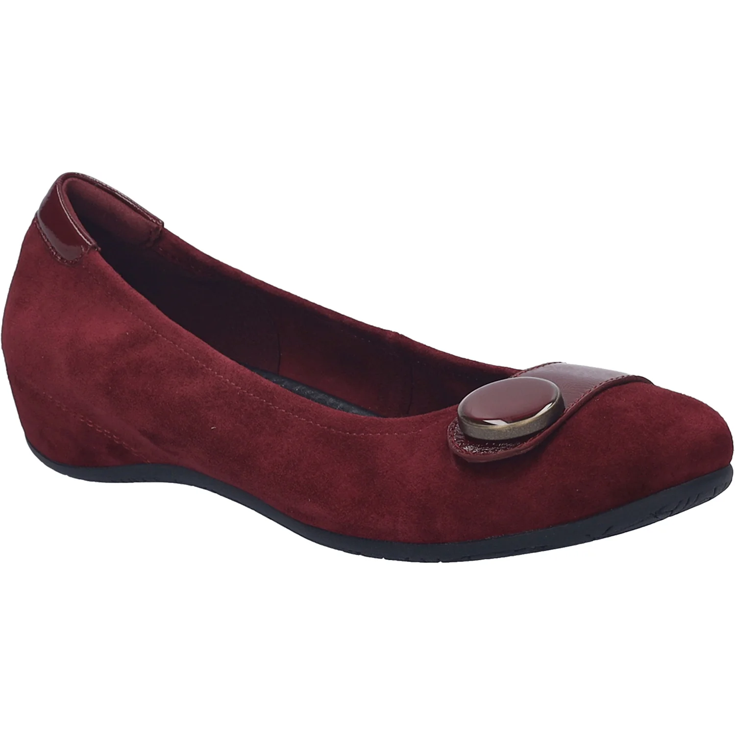 Josef Seibel Florina 06 Women's Dress Flats Bordo Suede - Image 5