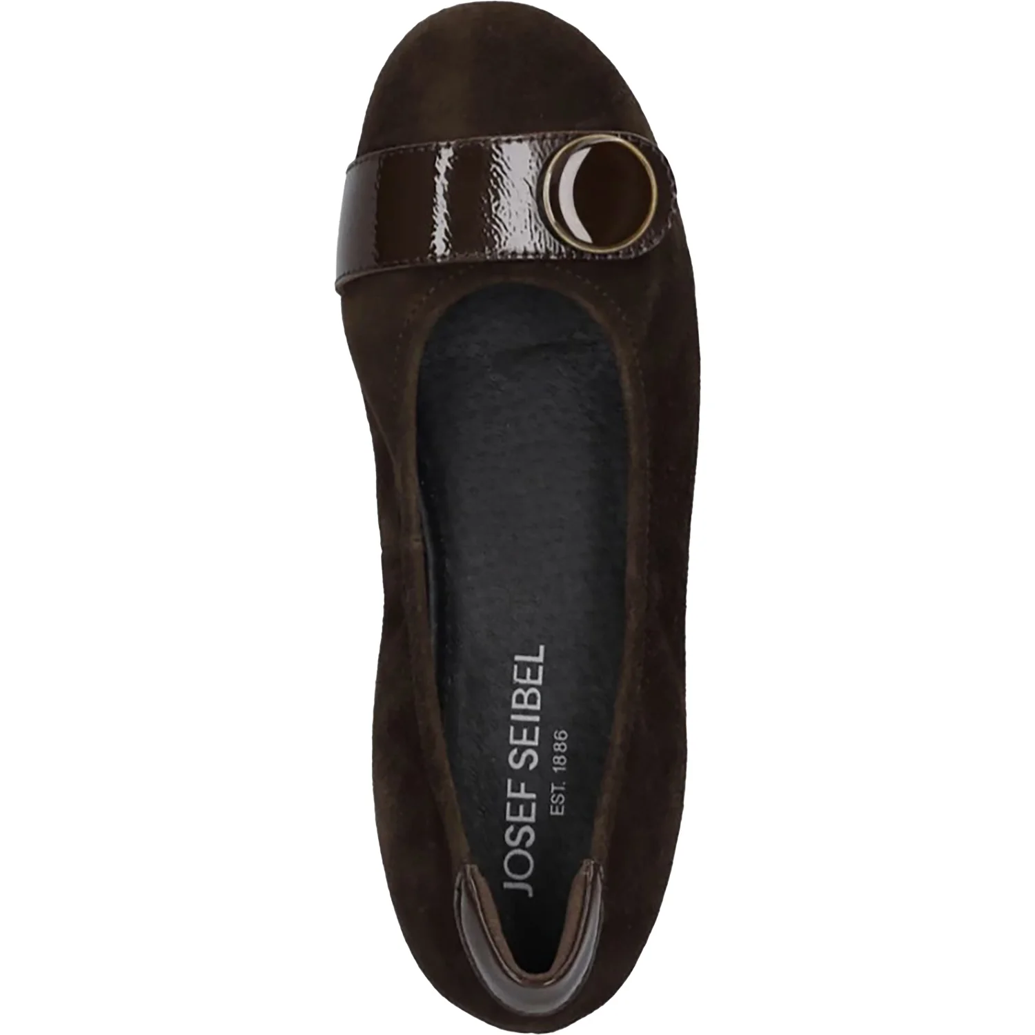 Josef Seibel Florina 06 Women's Dress Flats Cognac Suede - Image 2