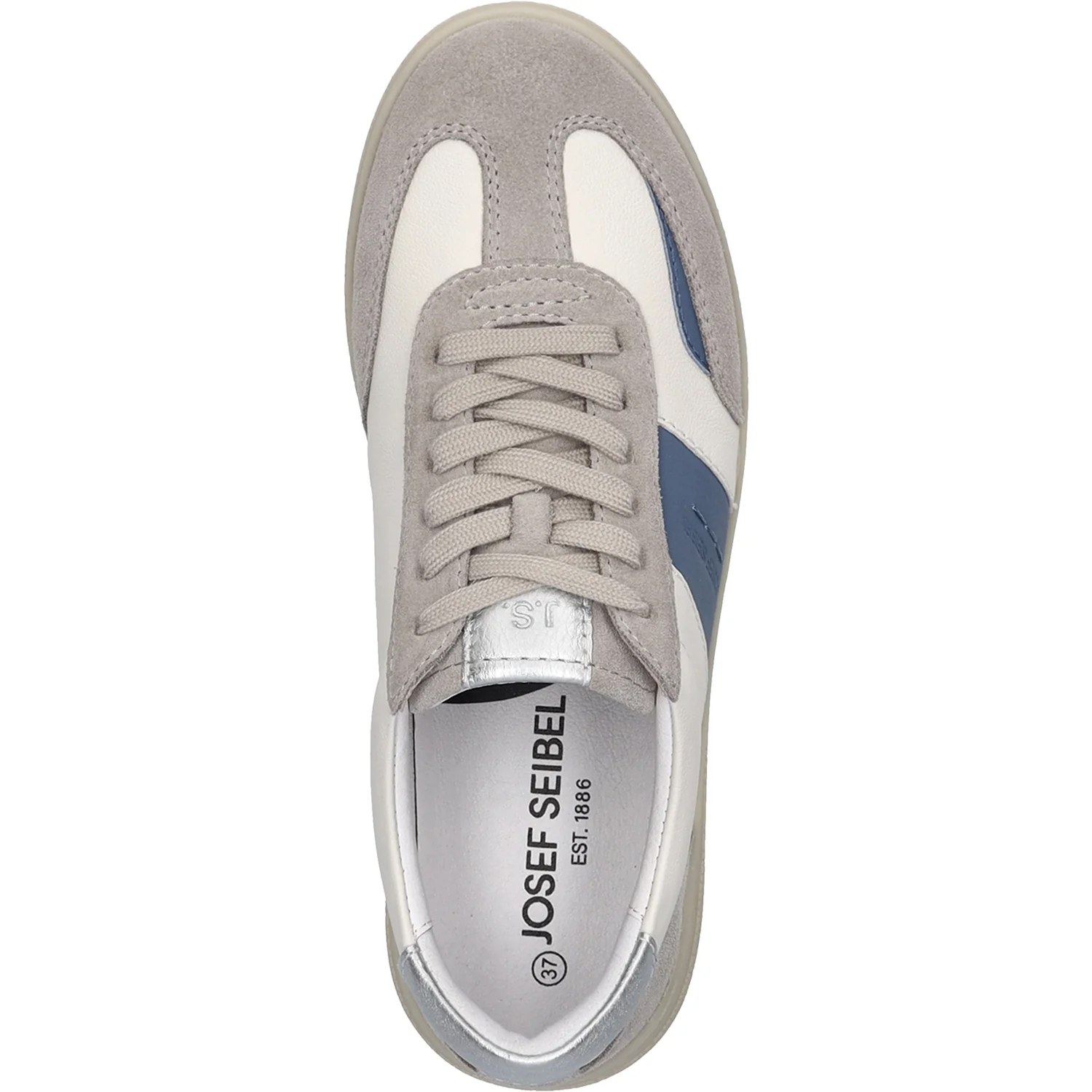 Josef Seibel Jade 01 Women's Lace Up Shoes Light Grey - Image 2