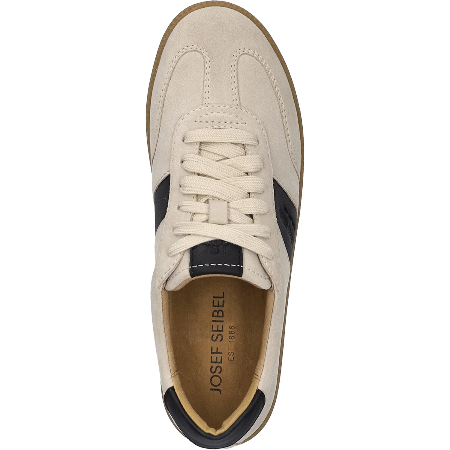 Josef Seibel Joleen 01 Women's Sneakers Beige/Black Suede/Kombi - Image 2