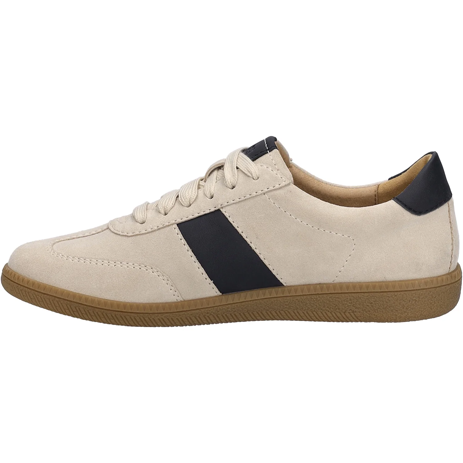 Josef Seibel Joleen 01 Women's Sneakers Beige/Black Suede/Kombi - Image 3