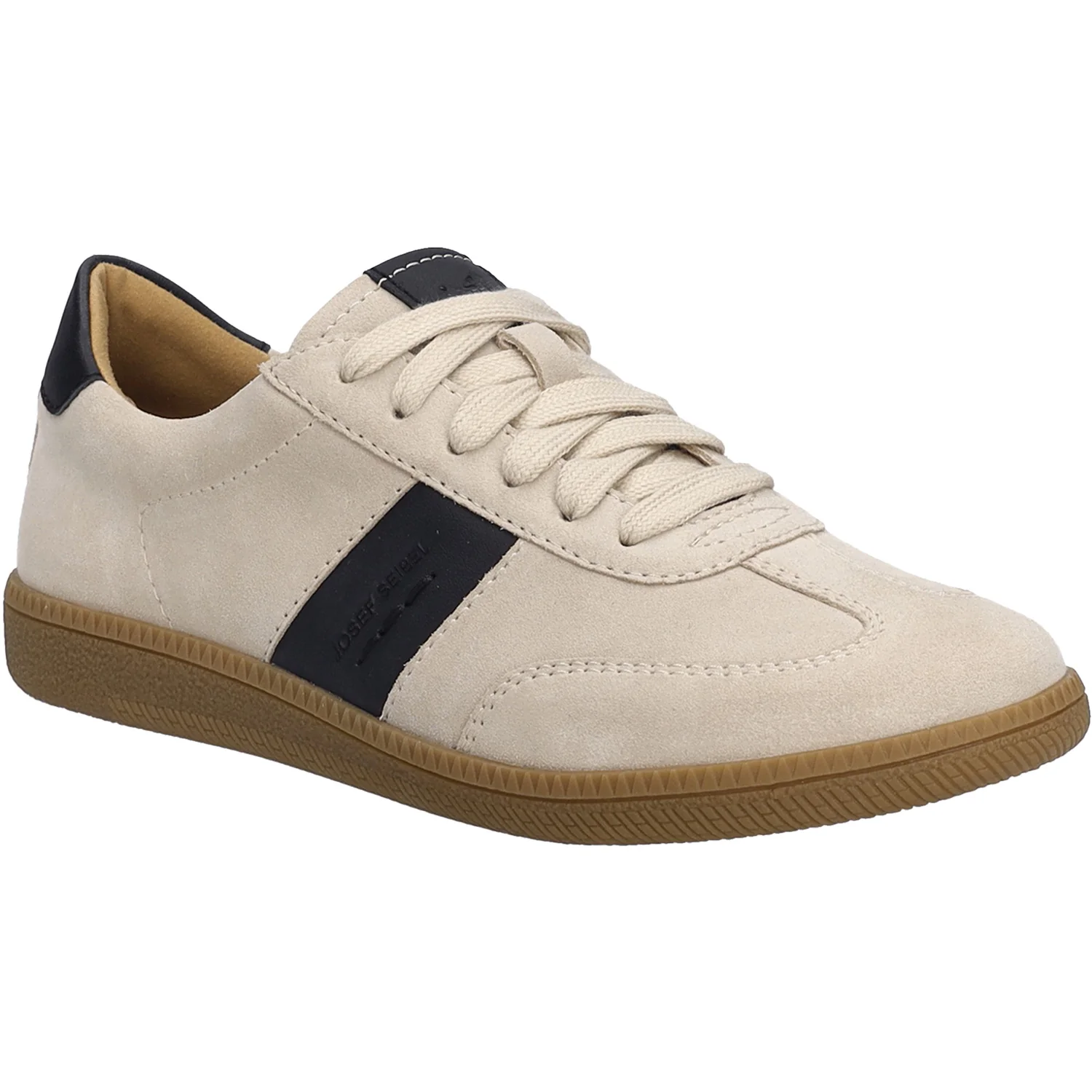Josef Seibel Joleen 01 Women's Sneakers Beige/Black Suede/Kombi - Image 5