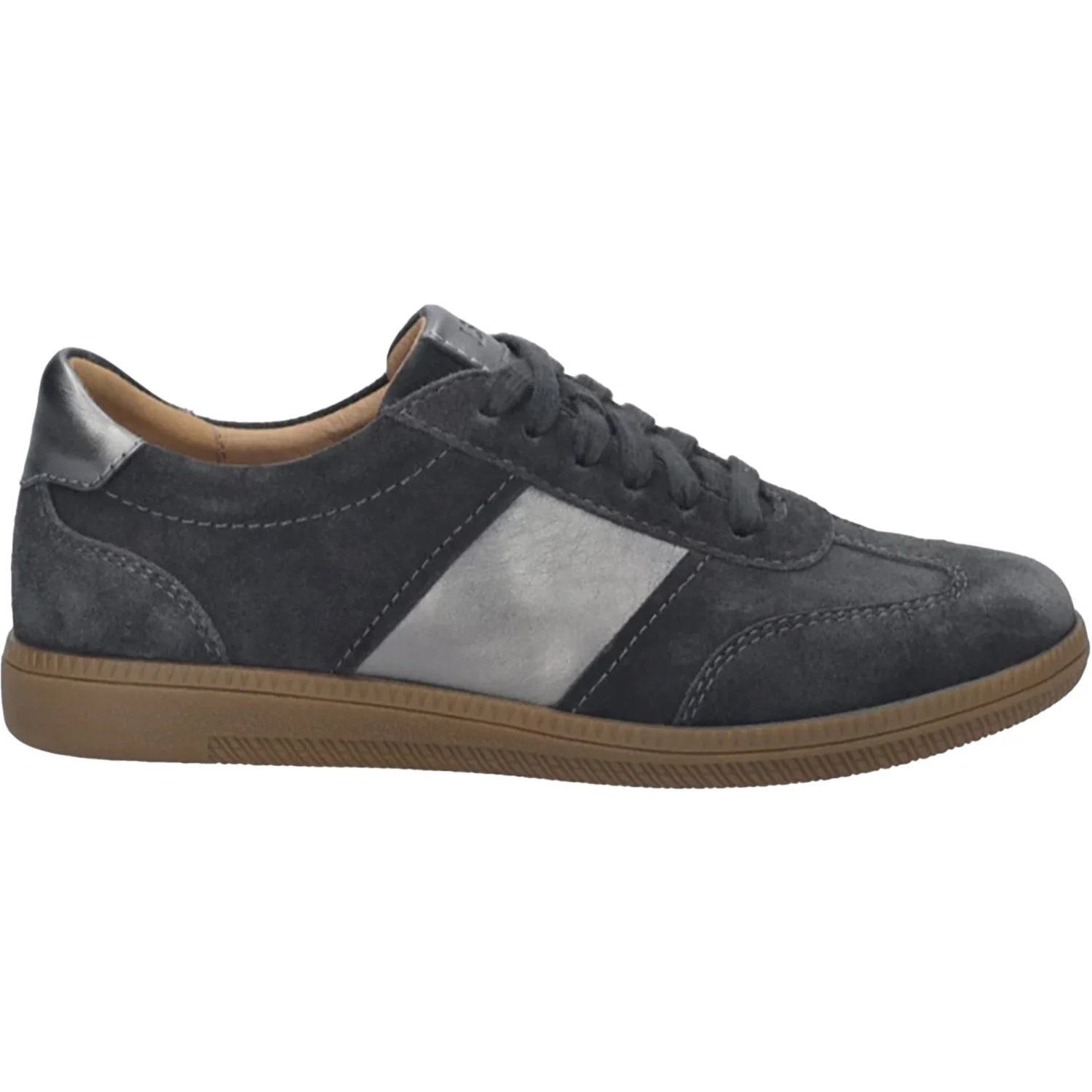 Josef Seibel Joleen 05 Women's Lace Up Shoes Granite Metallic Leather/Suede Combi