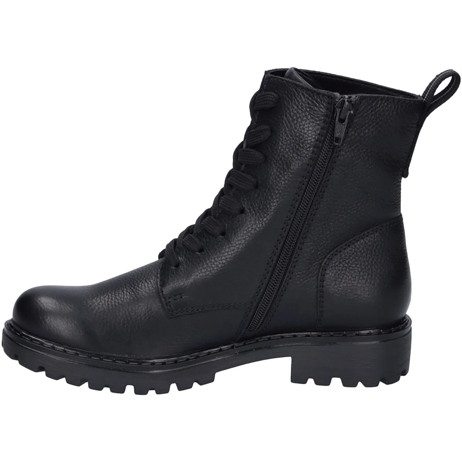 Josef Seibel Marta 02 Women's Combat Boots Black/Black Leather - Image 3
