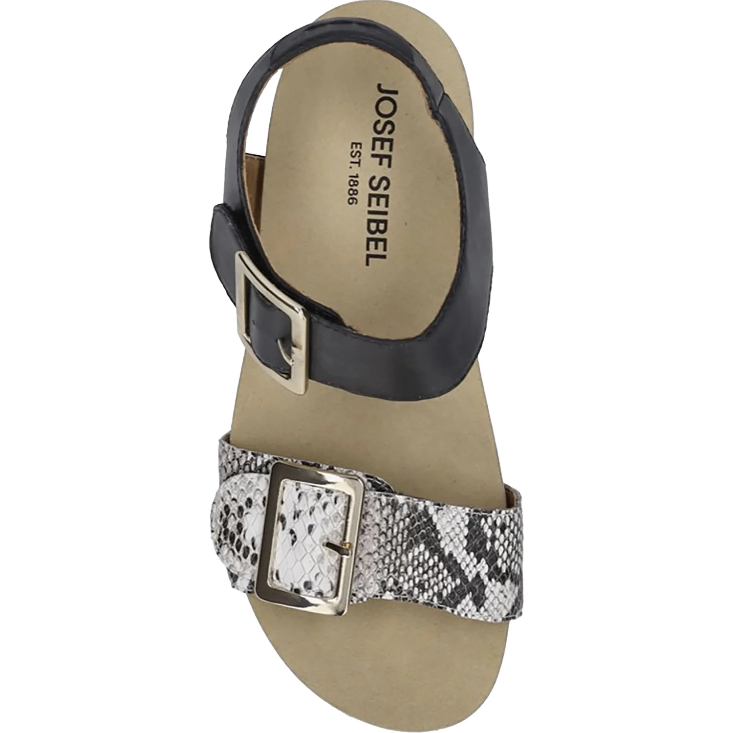 Josef Seibel Quinn 02 Women's Wedges Black Snake - Image 2