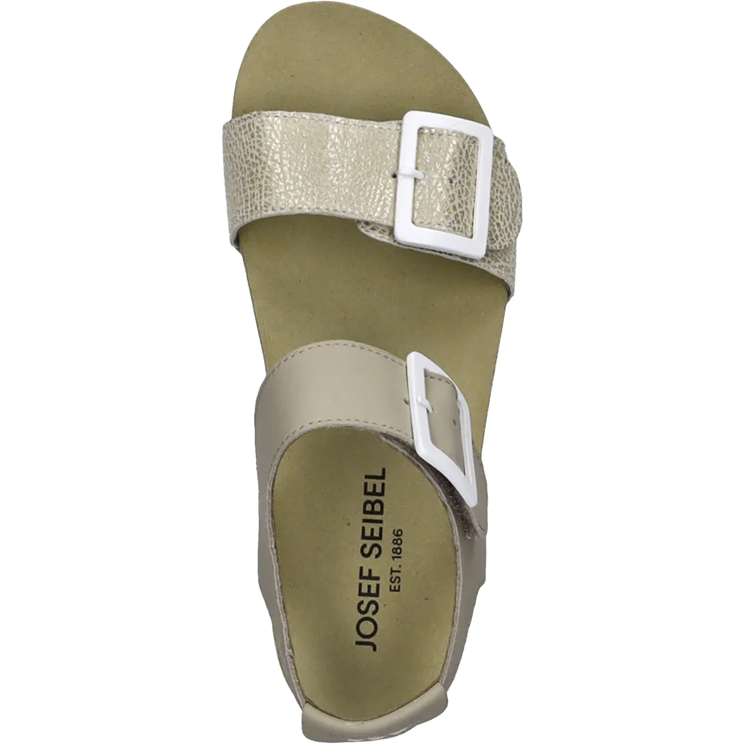 Josef Seibel Quinn 02 Women's Wedges Creme Kombi Leather - Image 2